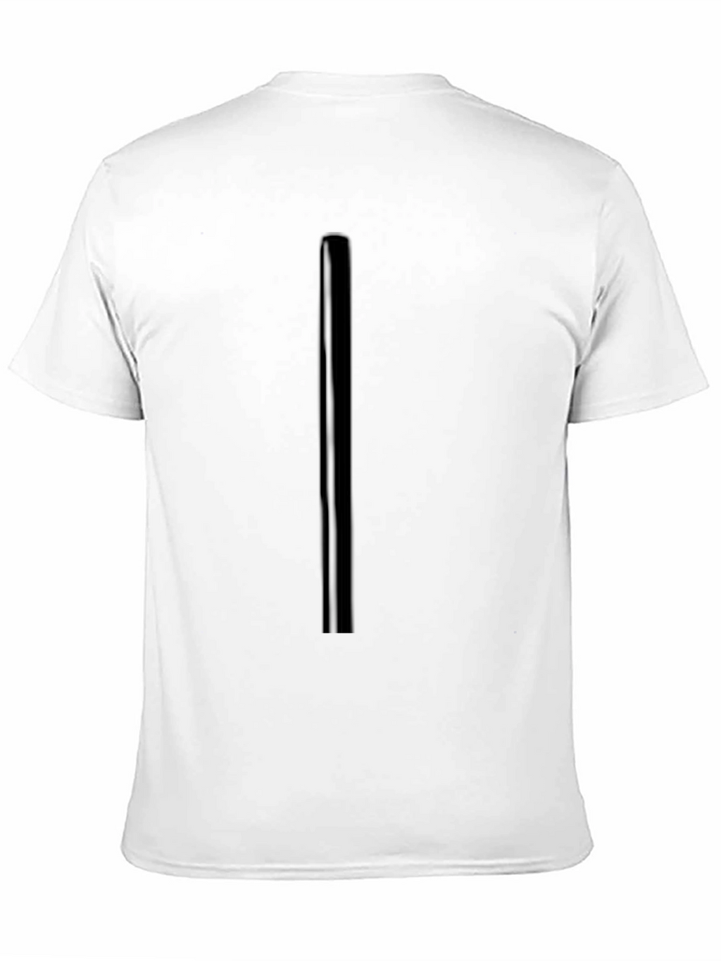 Mens Black T-Shirt with Stripe Detail