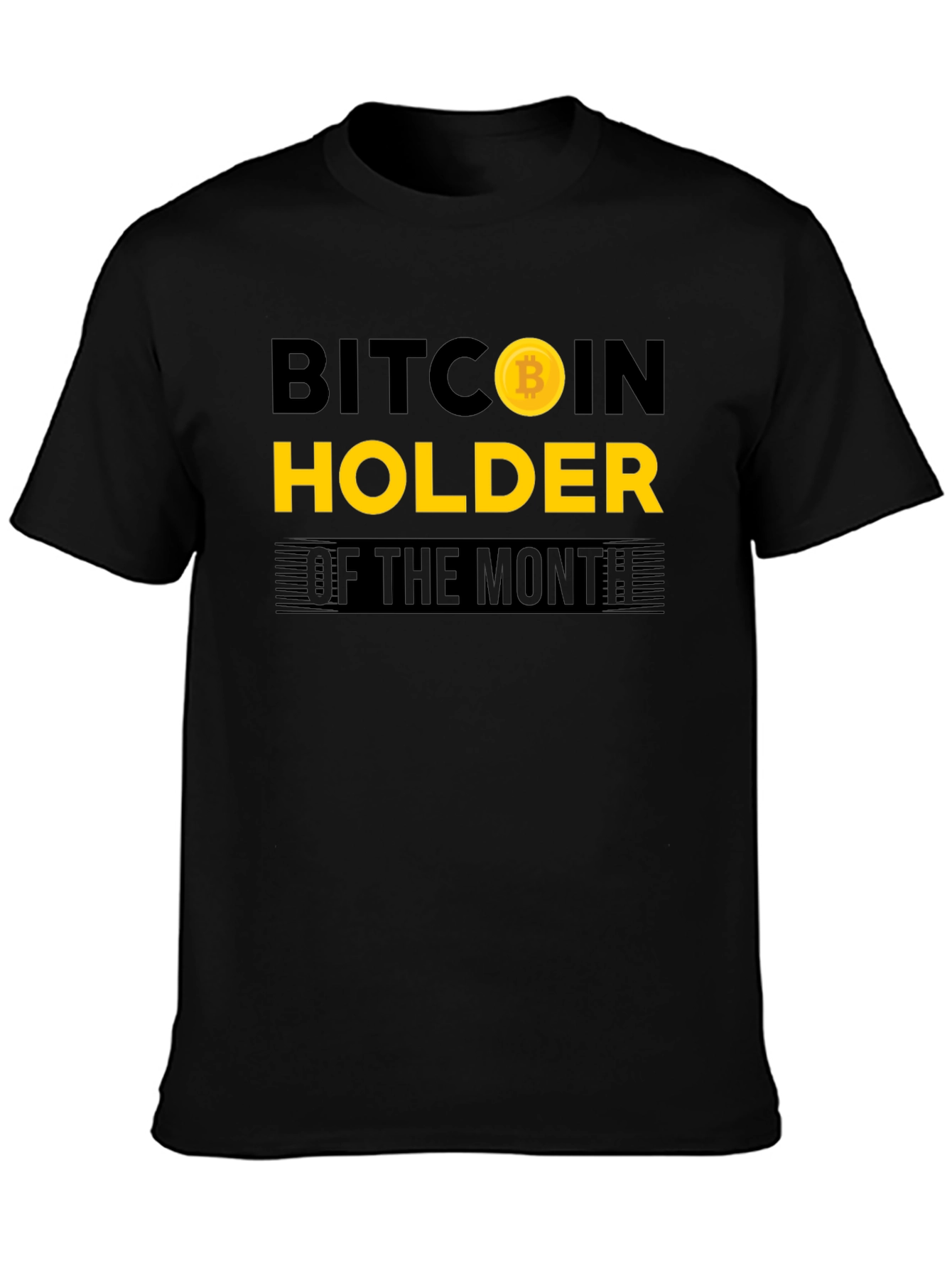 Bitcoin Holder of the Month Black T-Shirt