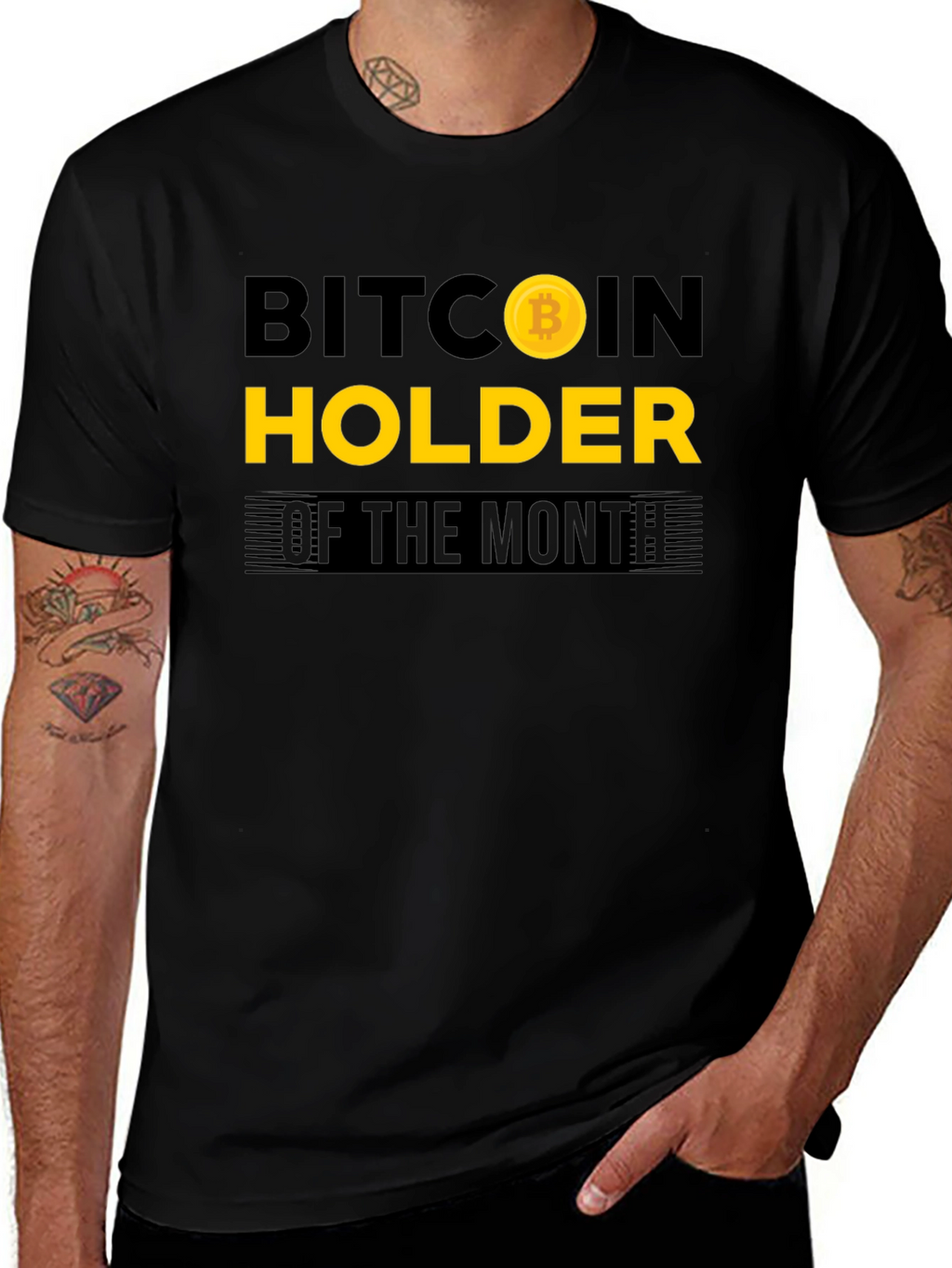 Bitcoin Holder of the Month Black T-Shirt