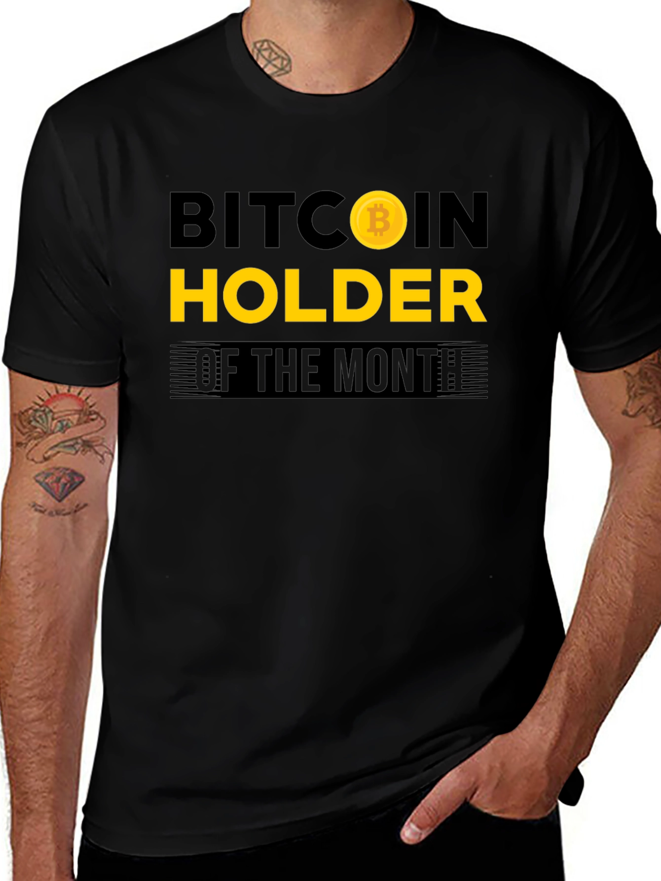 Bitcoin Holder of the Month Black T-Shirt