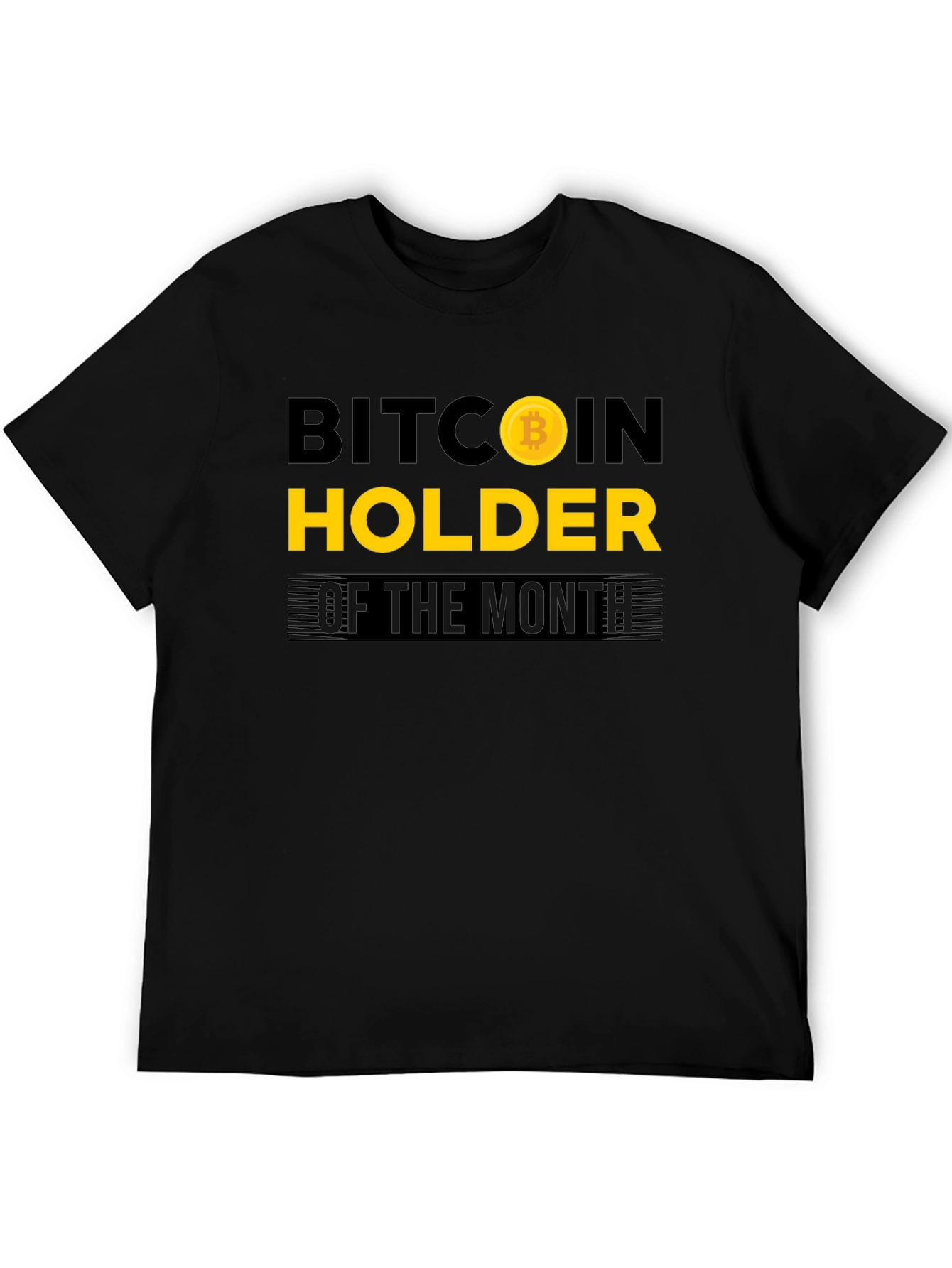 Bitcoin Holder of the Month Black T-Shirt