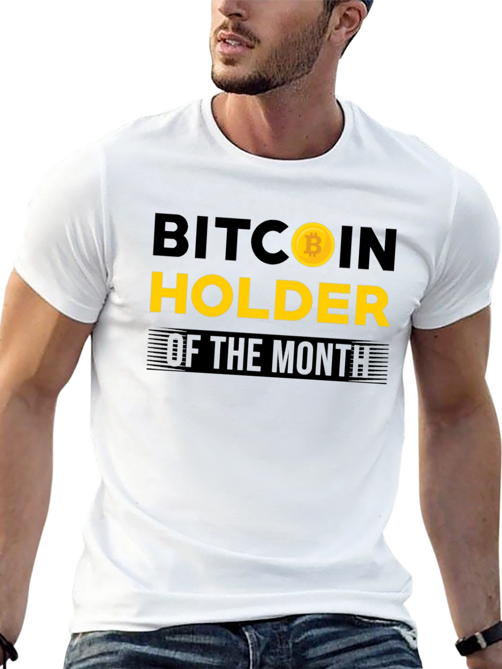 Bitcoin Holder of the Month Black T-Shirt