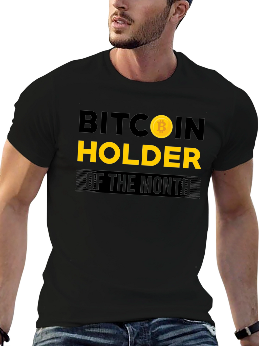 Bitcoin Holder of the Month Black T-Shirt