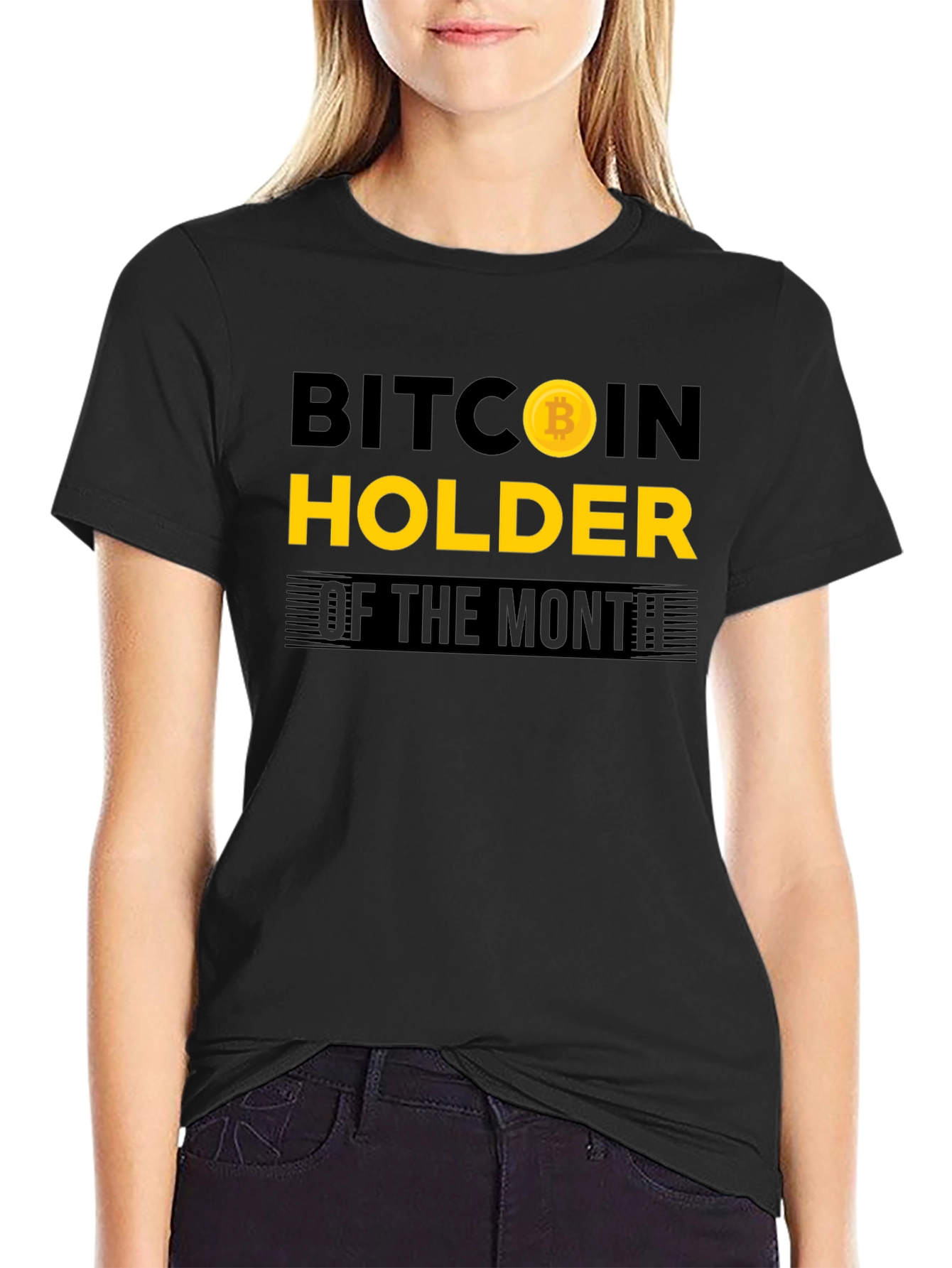 Bitcoin Holder of the Month Black T-Shirt