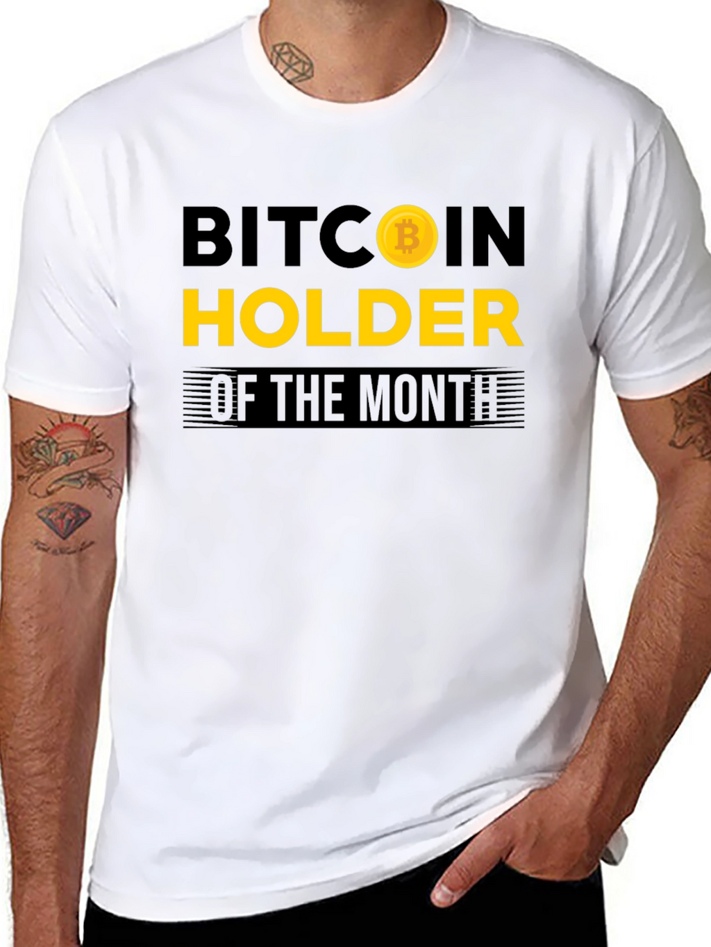 Bitcoin Holder of the Month Black T-Shirt