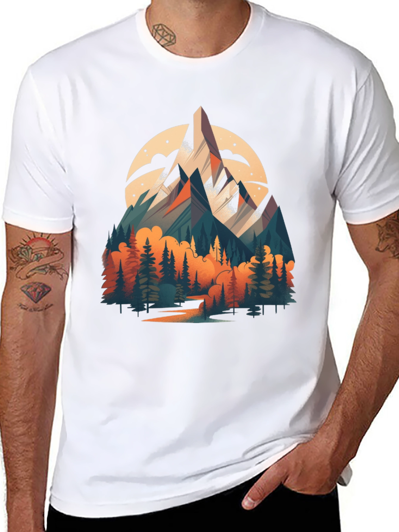 Mountain Vista Graphic Tee - Black