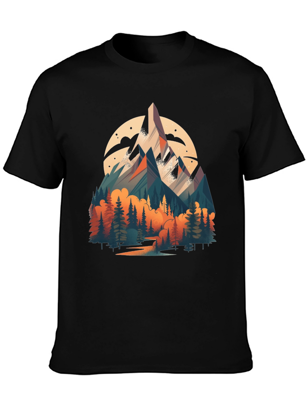 Mountain Vista Graphic Tee - Black