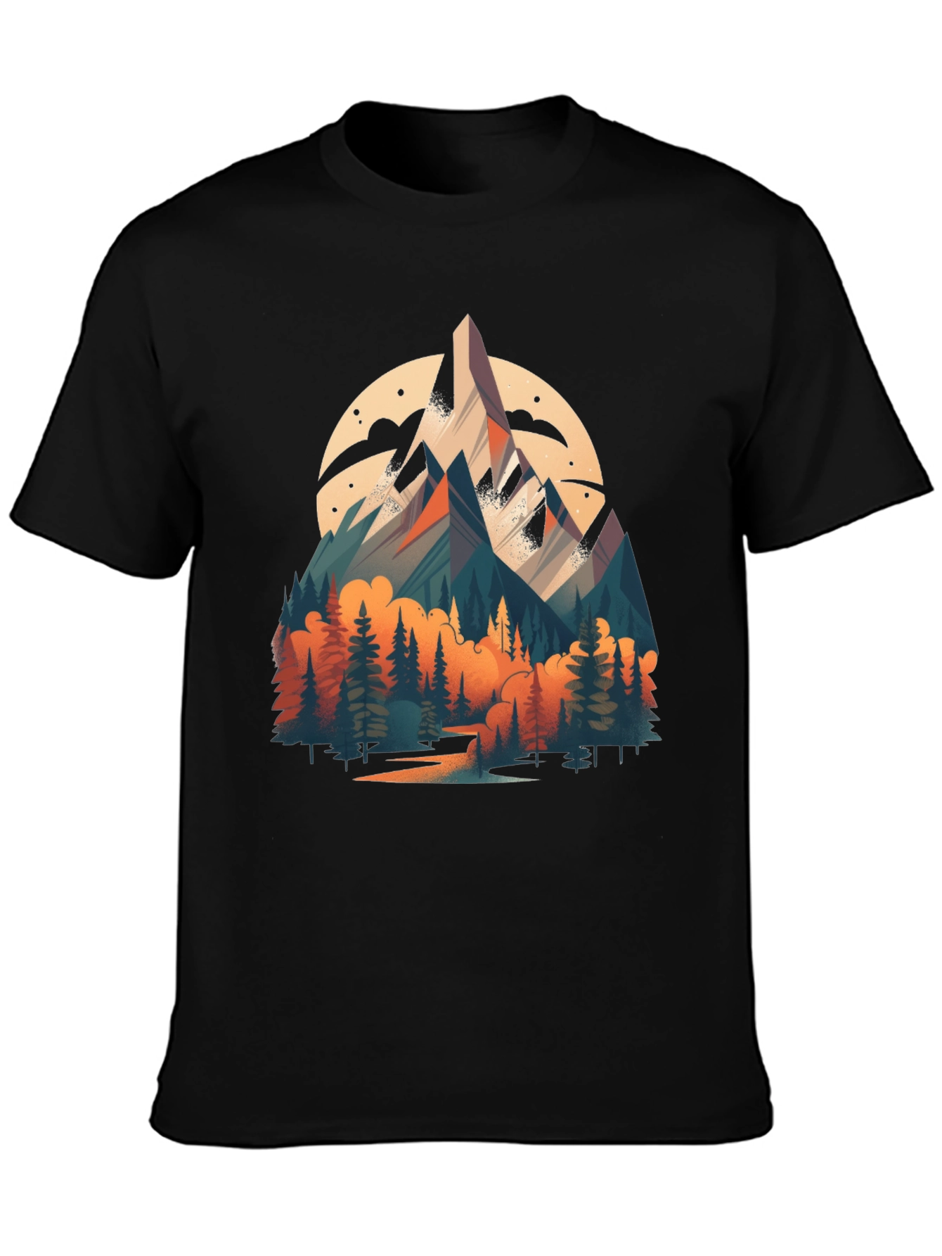 Mountain Vista Graphic Tee - Black