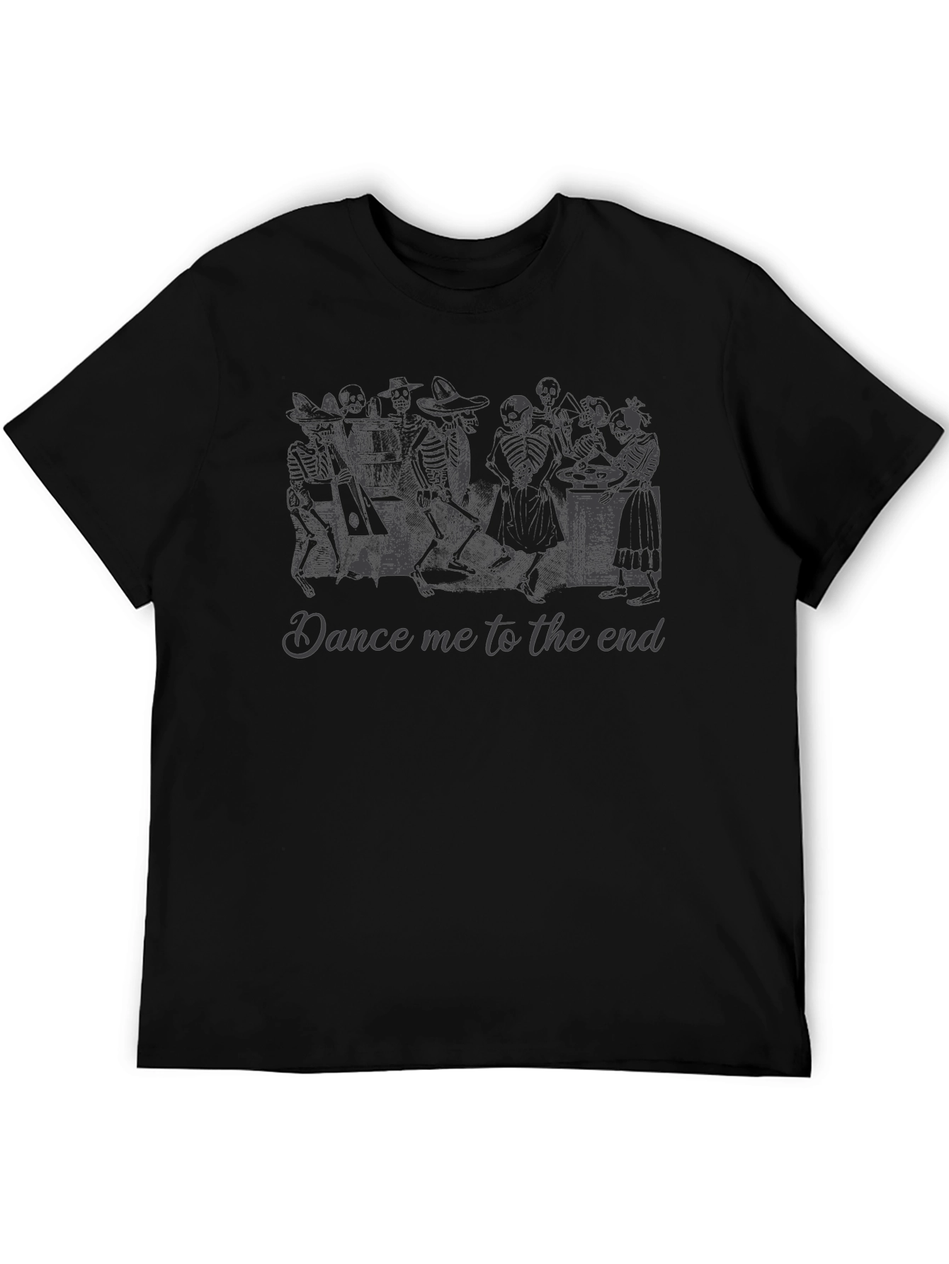 Dance Me To The End Skeleton Band Tee