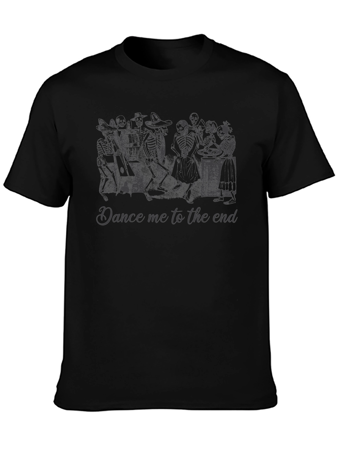 Dance Me To The End Skeleton Band Tee