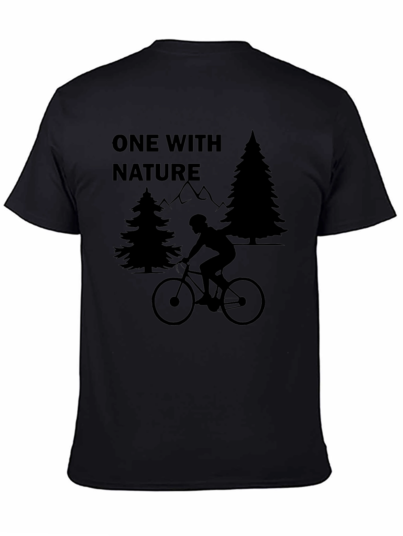 One With Nature Mountain Biking T-Shirt