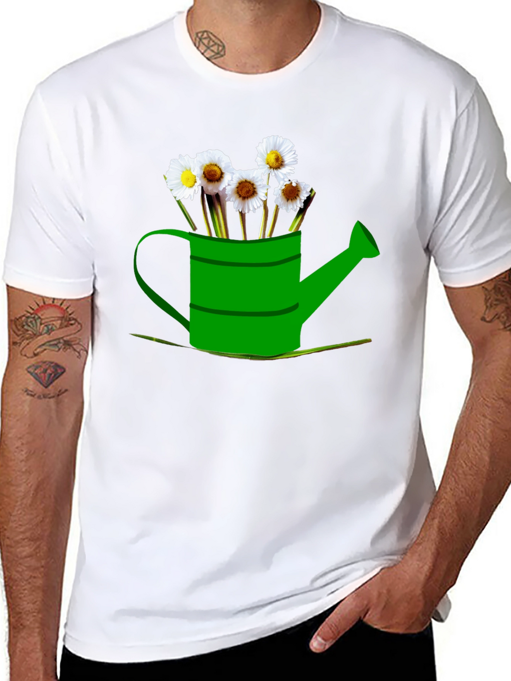 Daisy Watering Can Graphic Tee