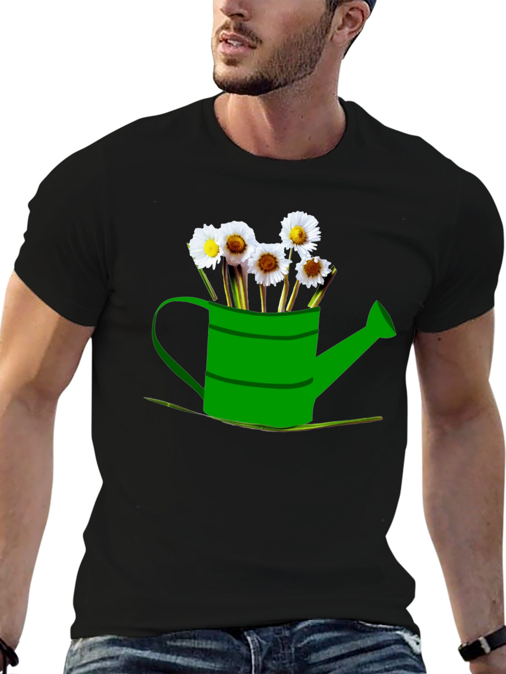 Daisy Watering Can Graphic Tee