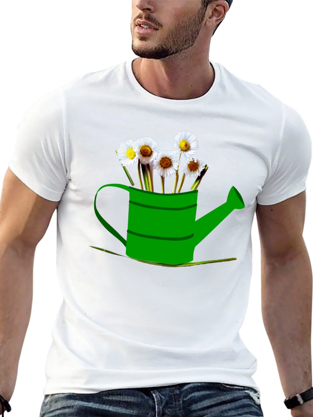 Daisy Watering Can Graphic Tee