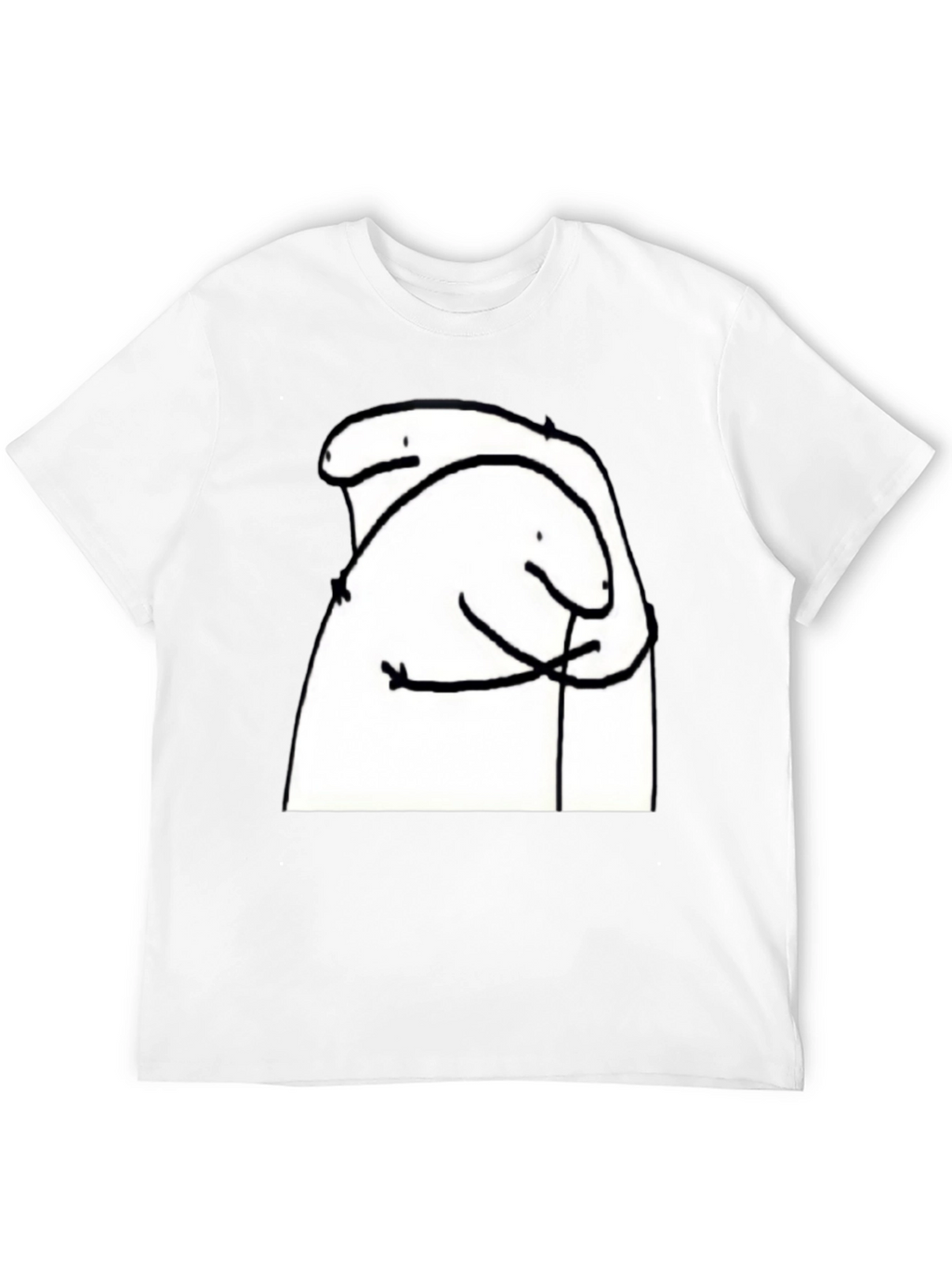 Hug Meme T-Shirt - Black Cotton Tee