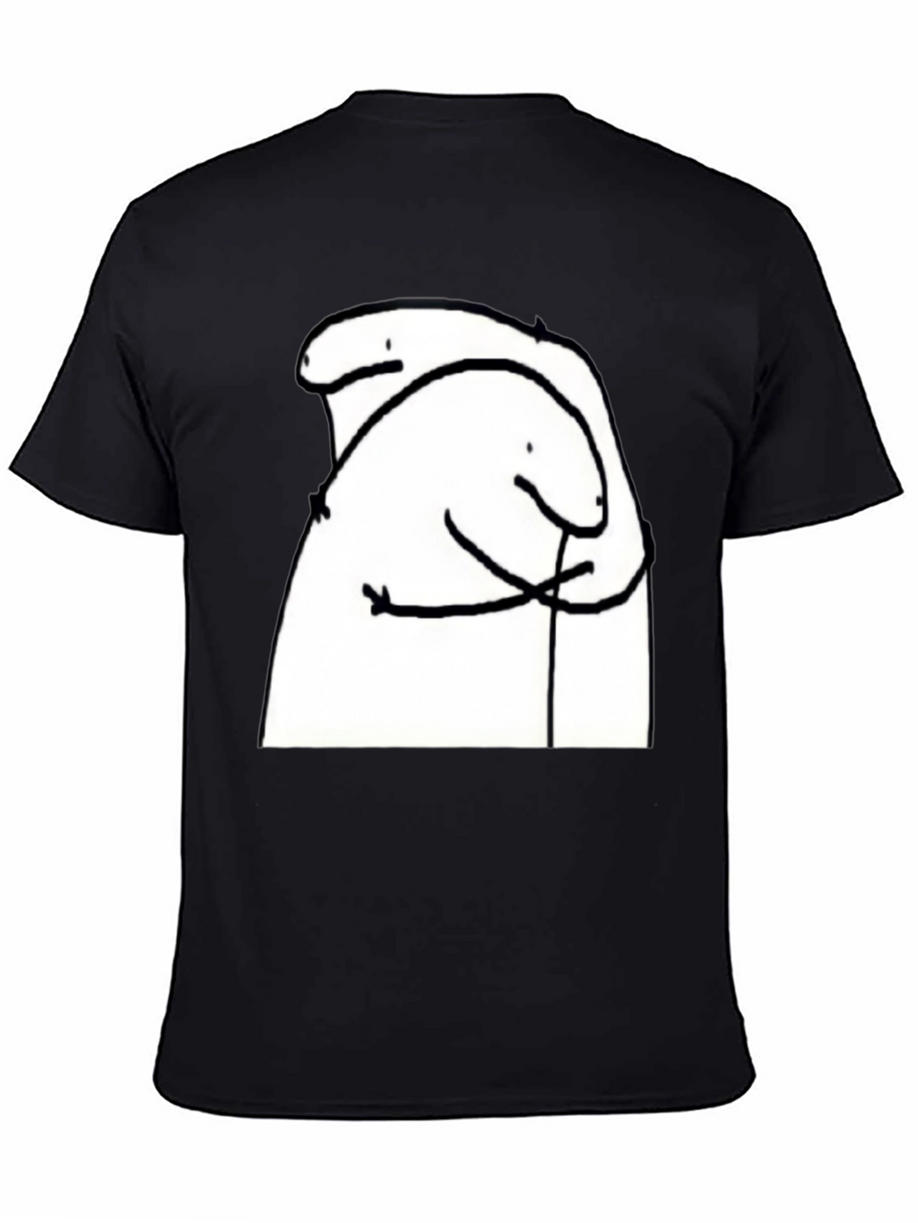 Hug Meme T-Shirt - Black Cotton Tee