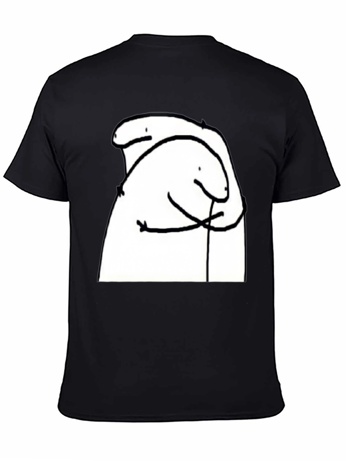 Hug Meme T-Shirt - Black Cotton Tee