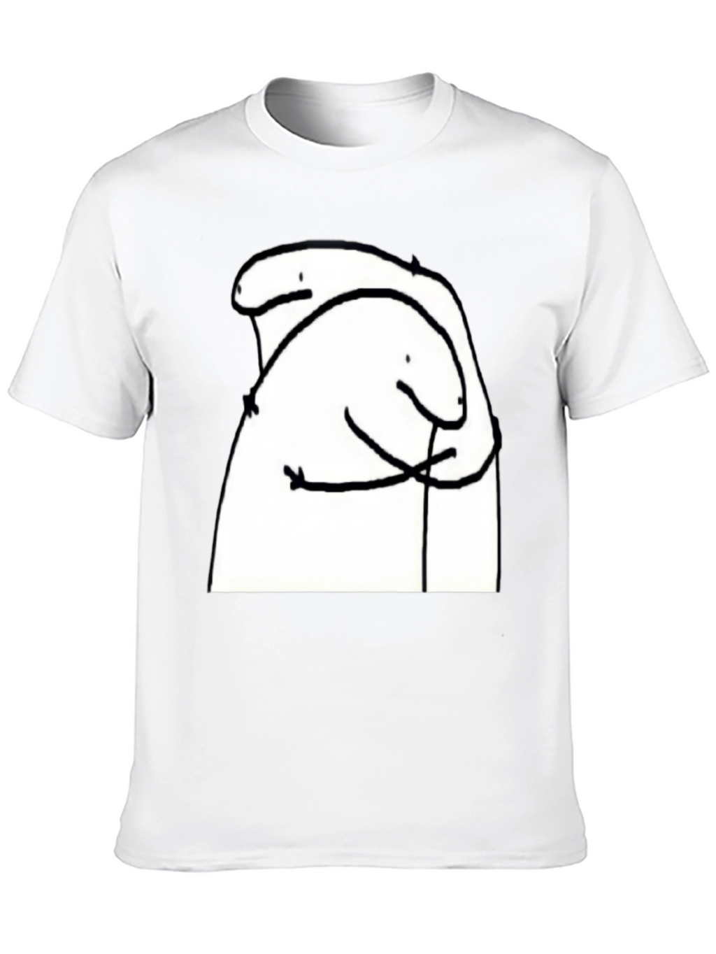 Hug Meme T-Shirt - Black Cotton Tee