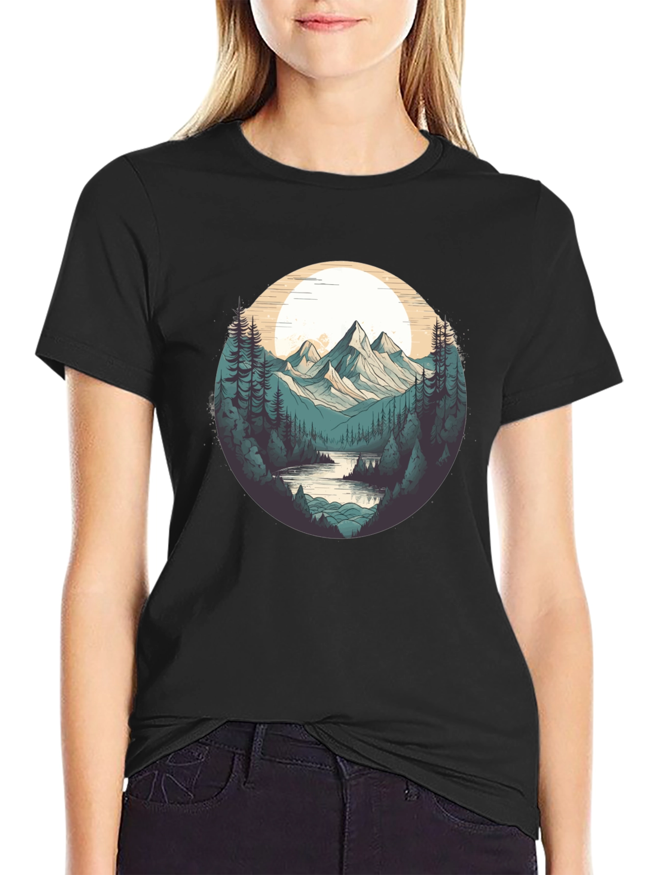Natures Embrace Tee - Mountain & River Design