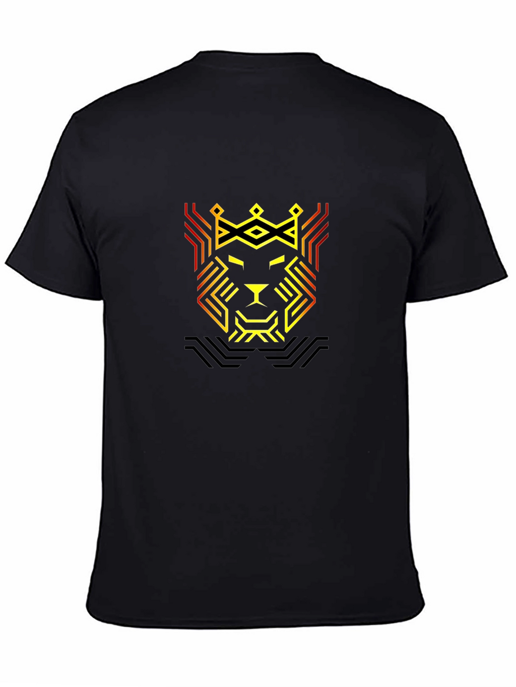 Lion King Geometric Black T-Shirt