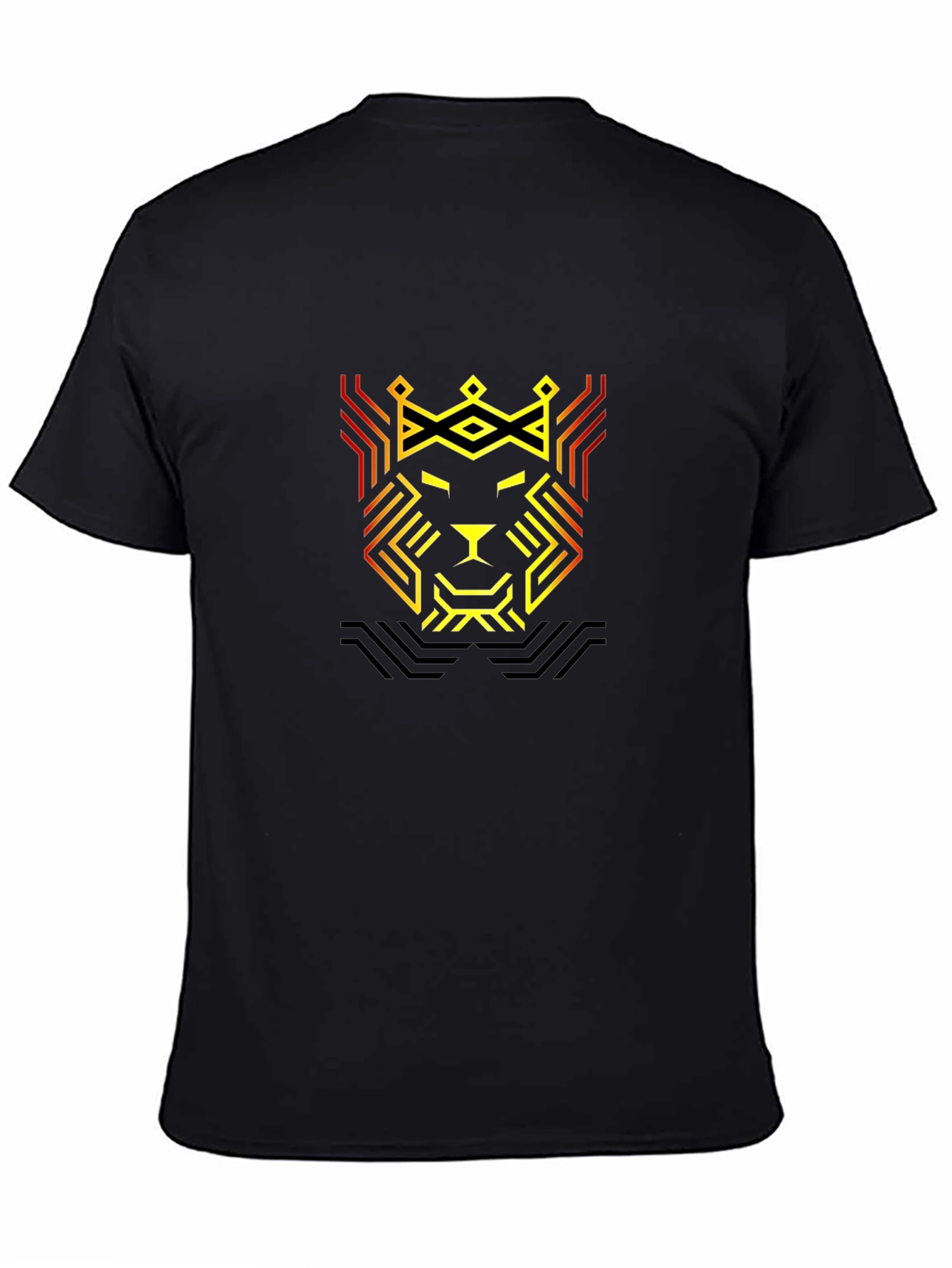 Lion King Geometric Black T-Shirt