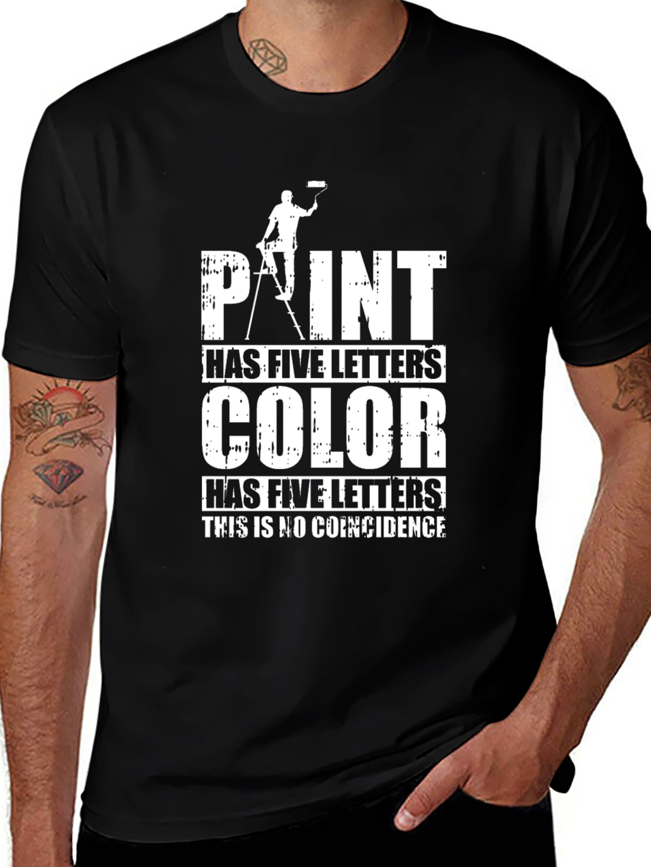 Funny Painter T-Shirt: Paint & Color Coincidence Tee
