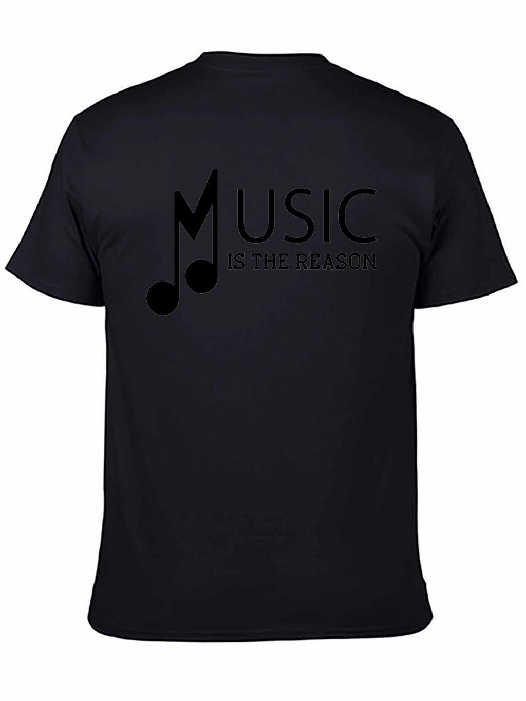 Music Is The Reason Black Graphic Tee