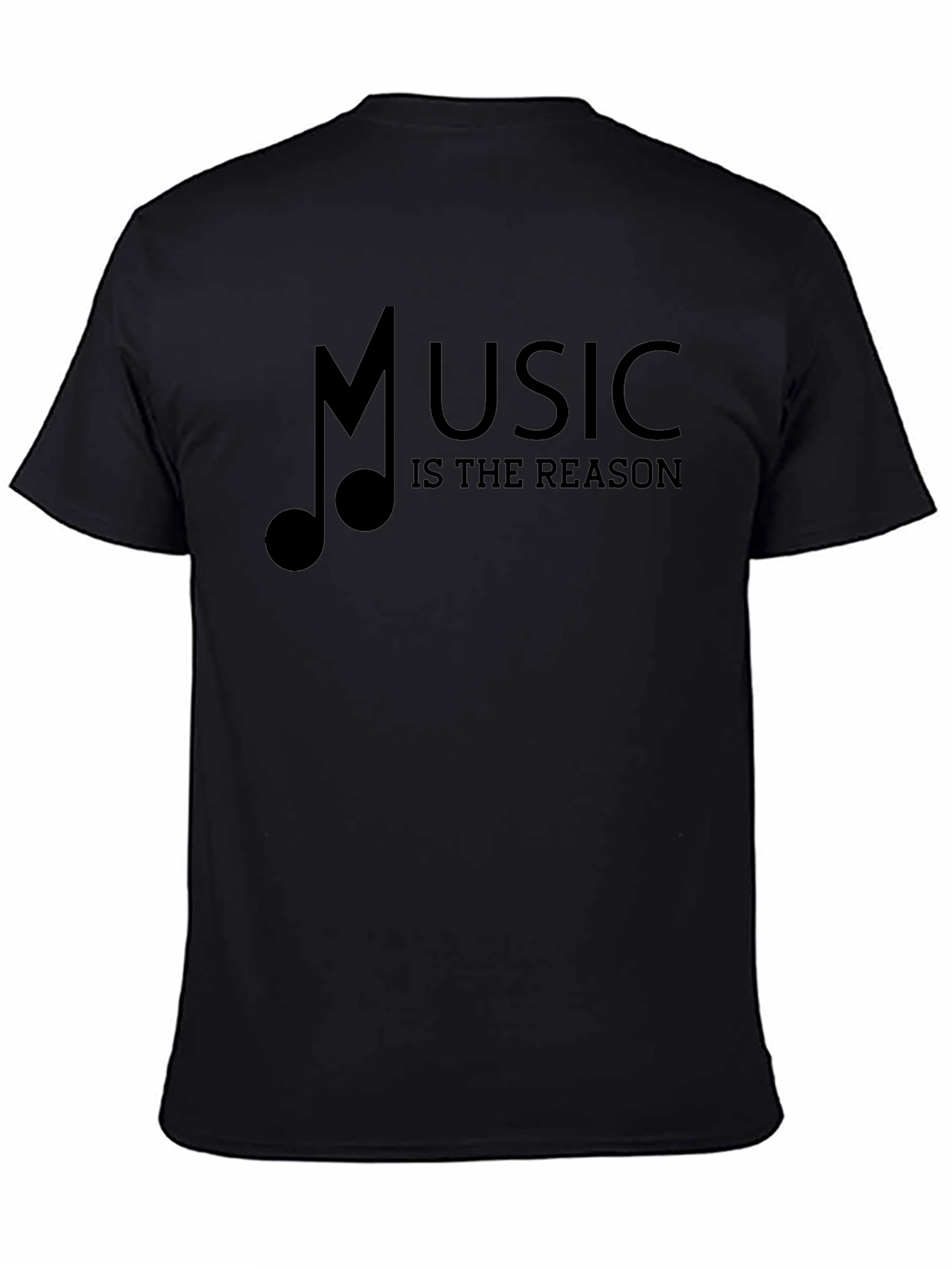 Music Is The Reason Black Graphic Tee