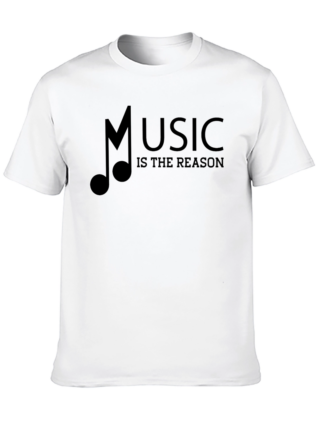 Music Is The Reason Black Graphic Tee