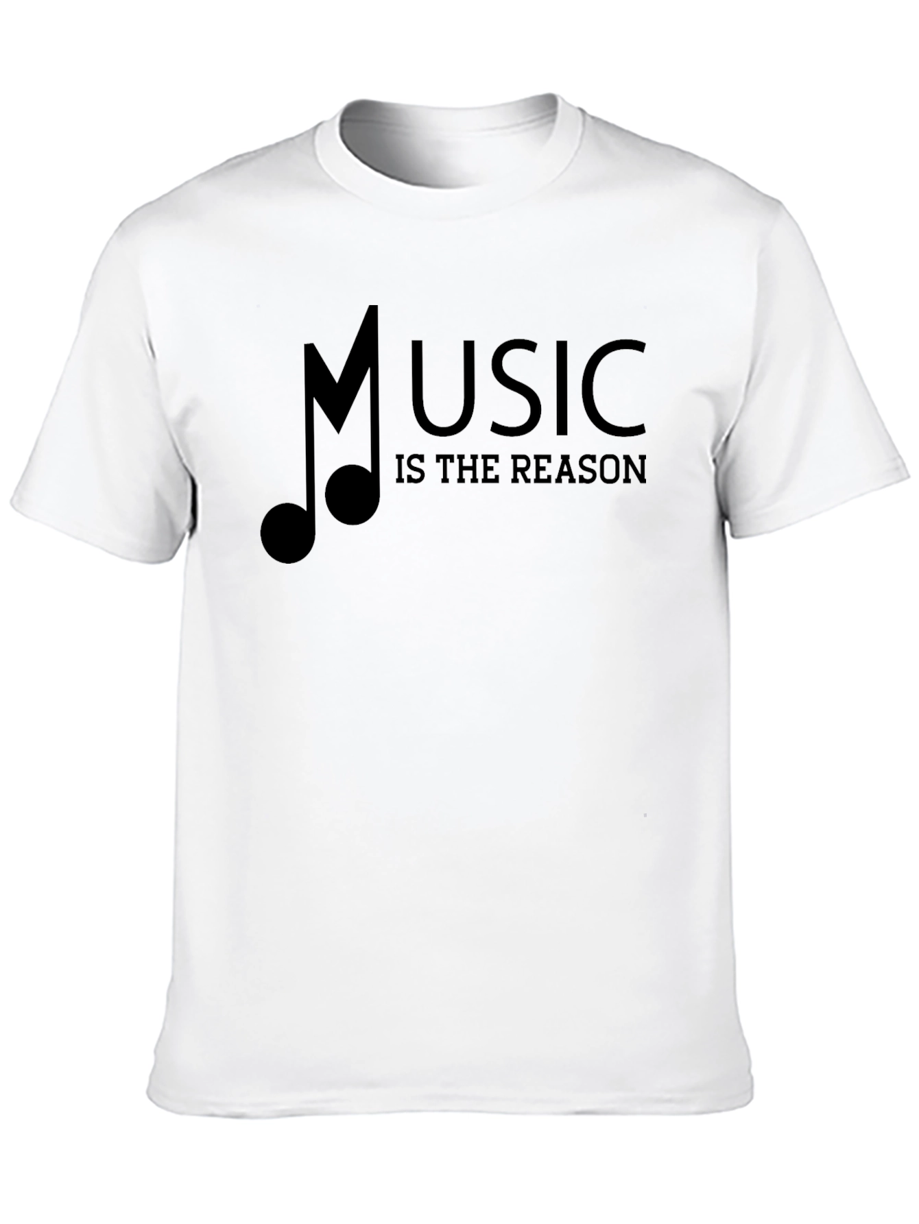 Music Is The Reason Black Graphic Tee
