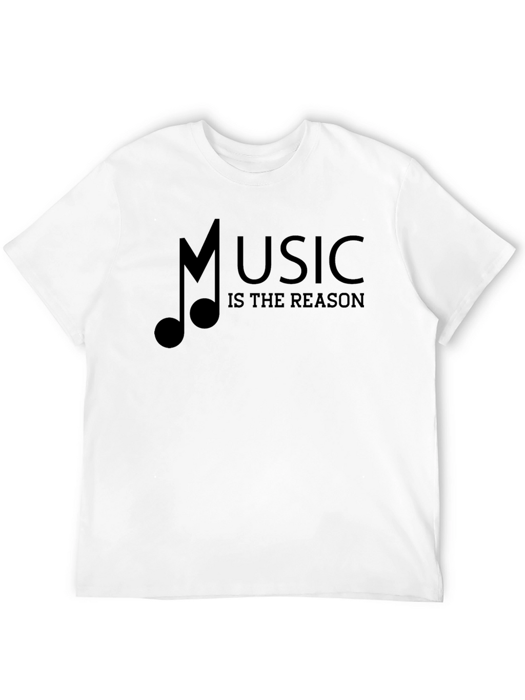 Music Is The Reason Black Graphic Tee
