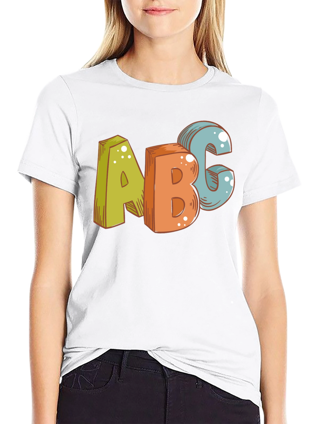 Fun ABC Graphic Print Tee