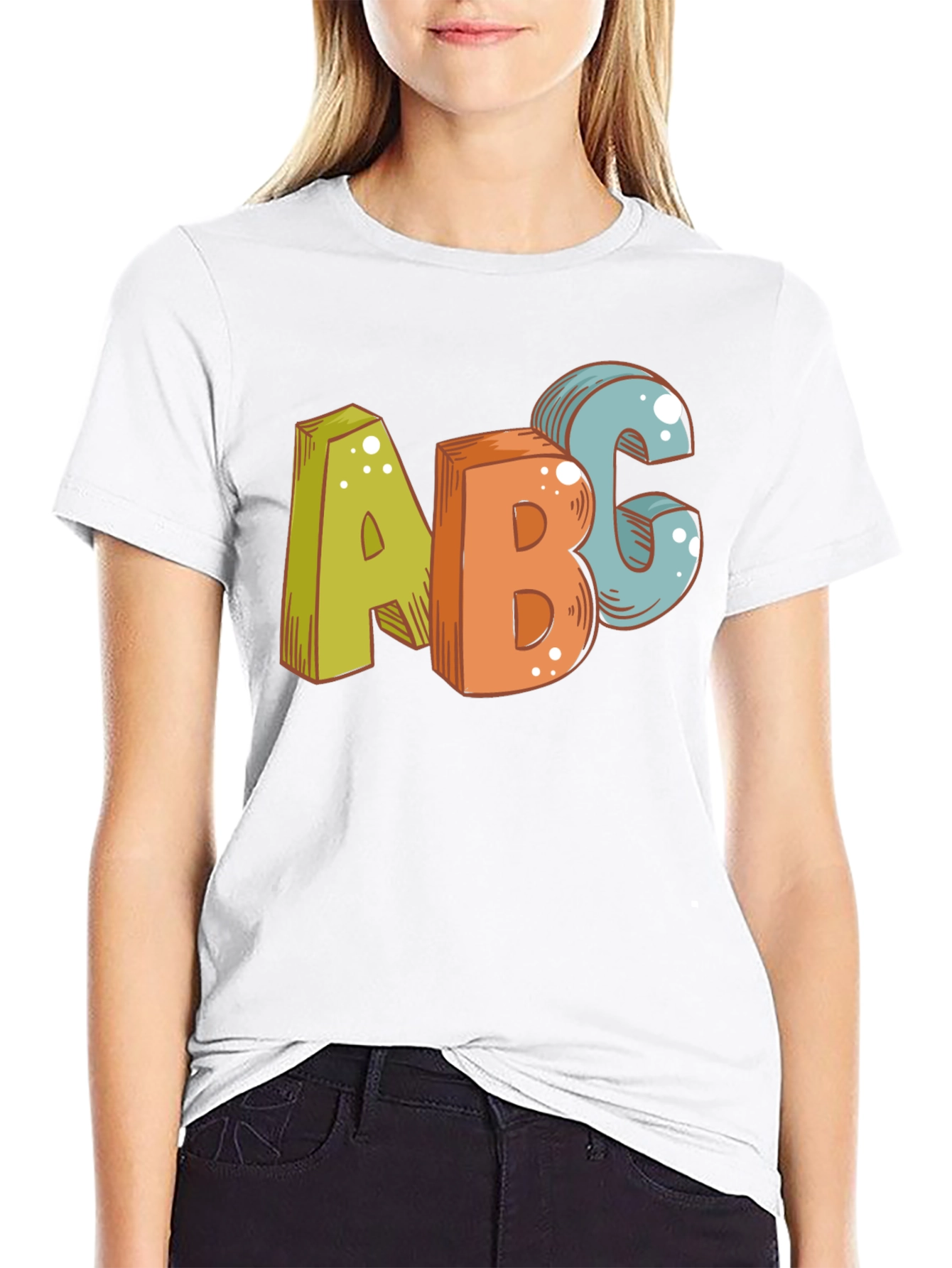 Fun ABC Graphic Print Tee