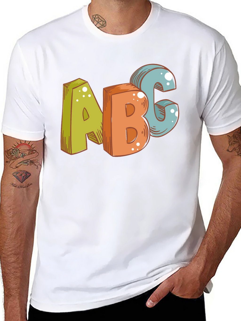 Fun ABC Graphic Print Tee