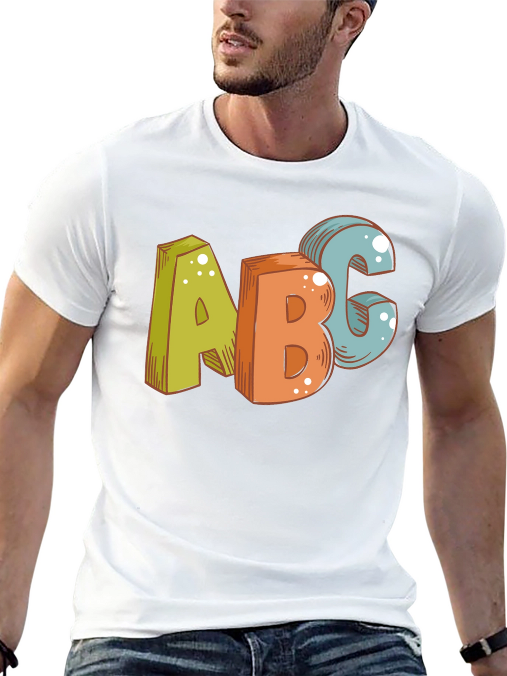 Fun ABC Graphic Print Tee