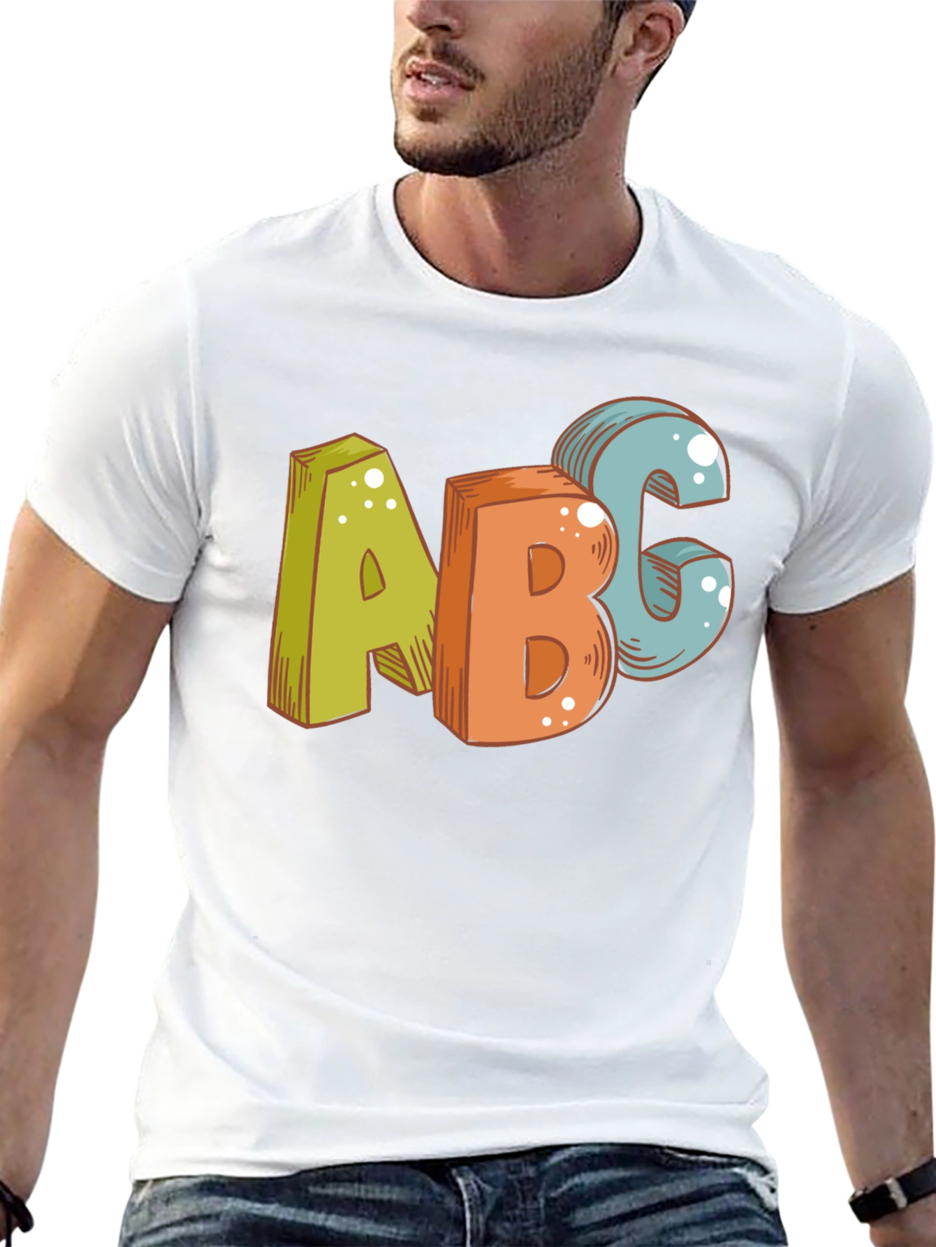 Fun ABC Graphic Print Tee