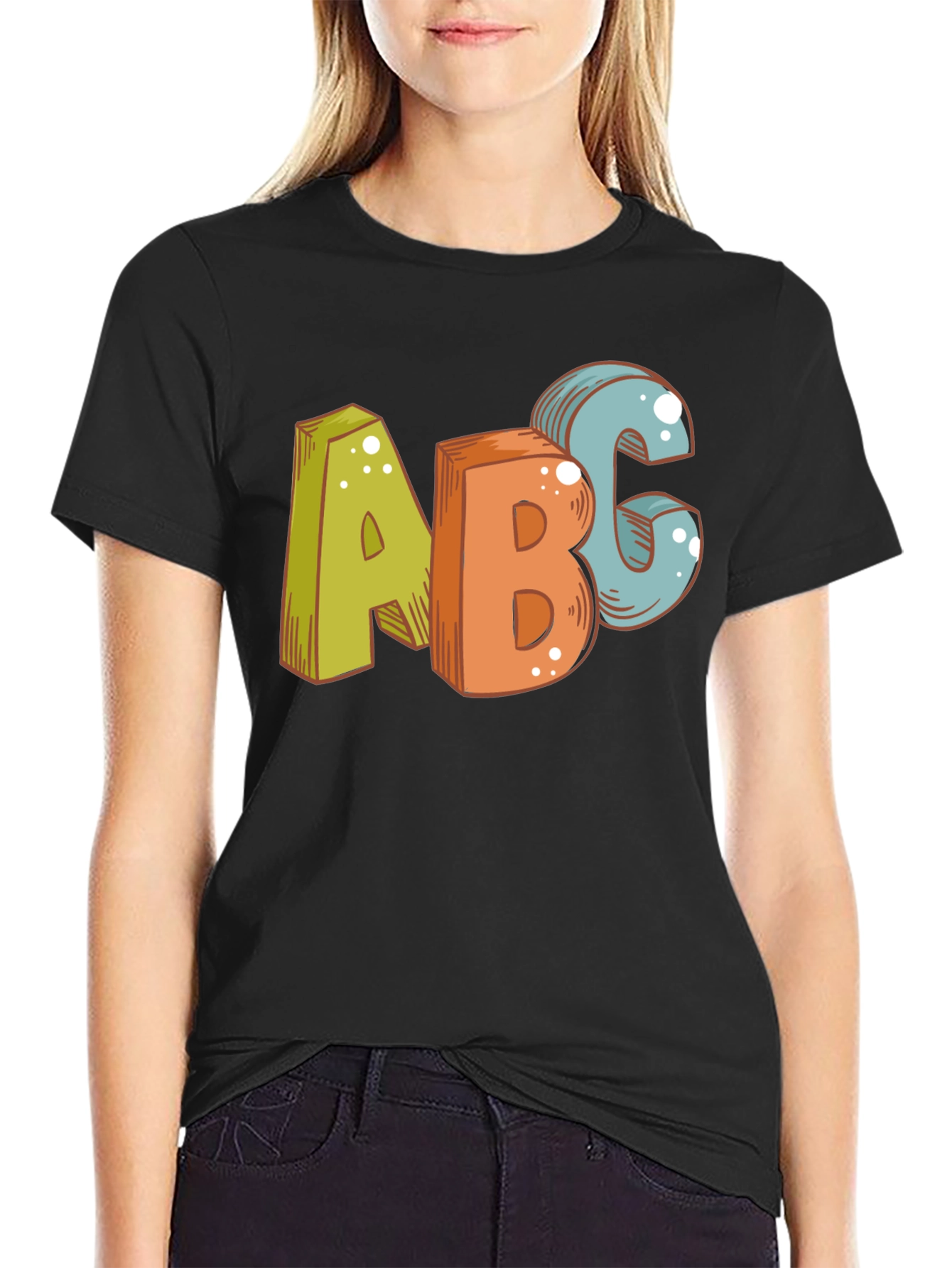 Fun ABC Graphic Print Tee