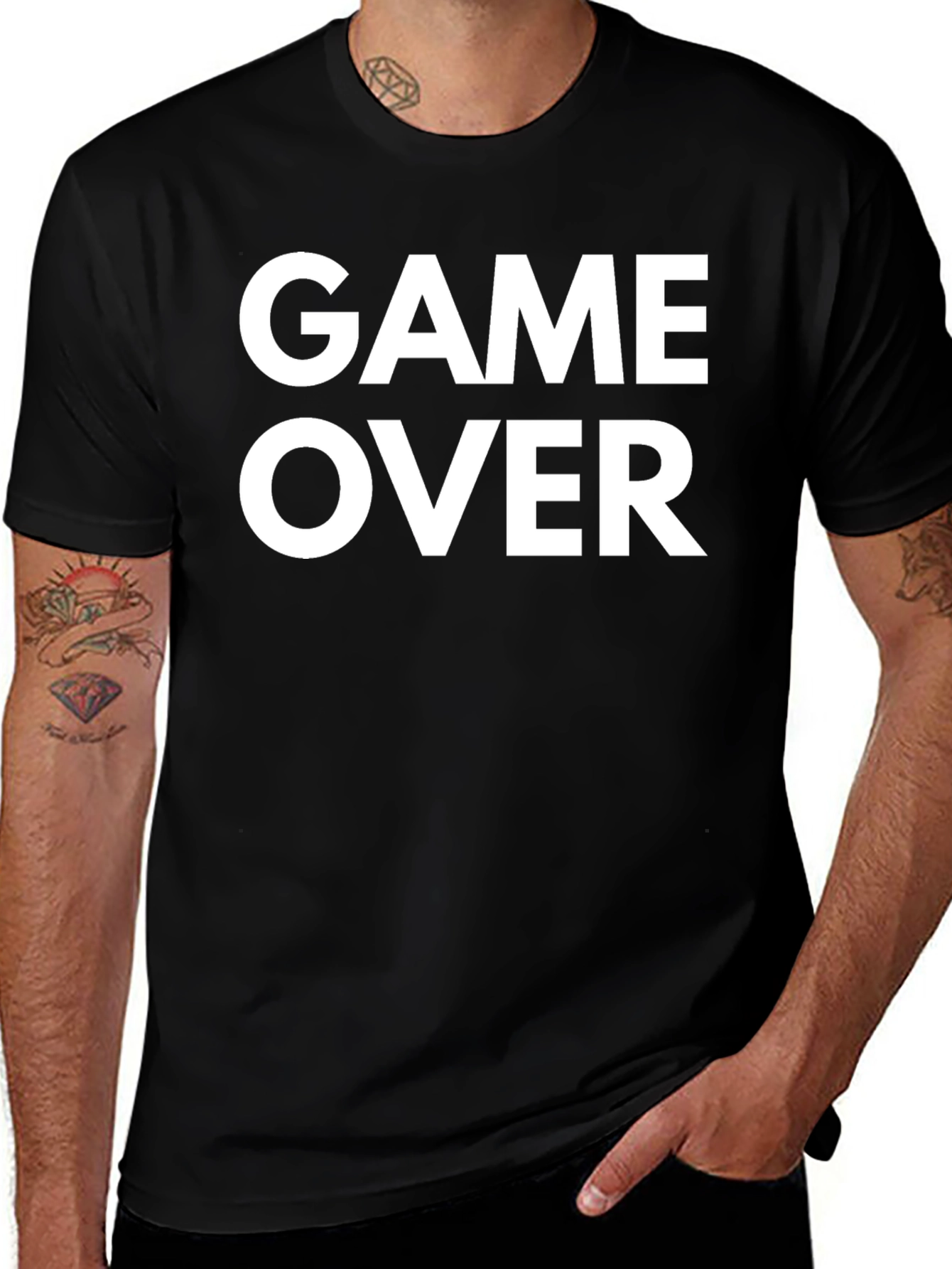 Game Over Black Graphic Tee