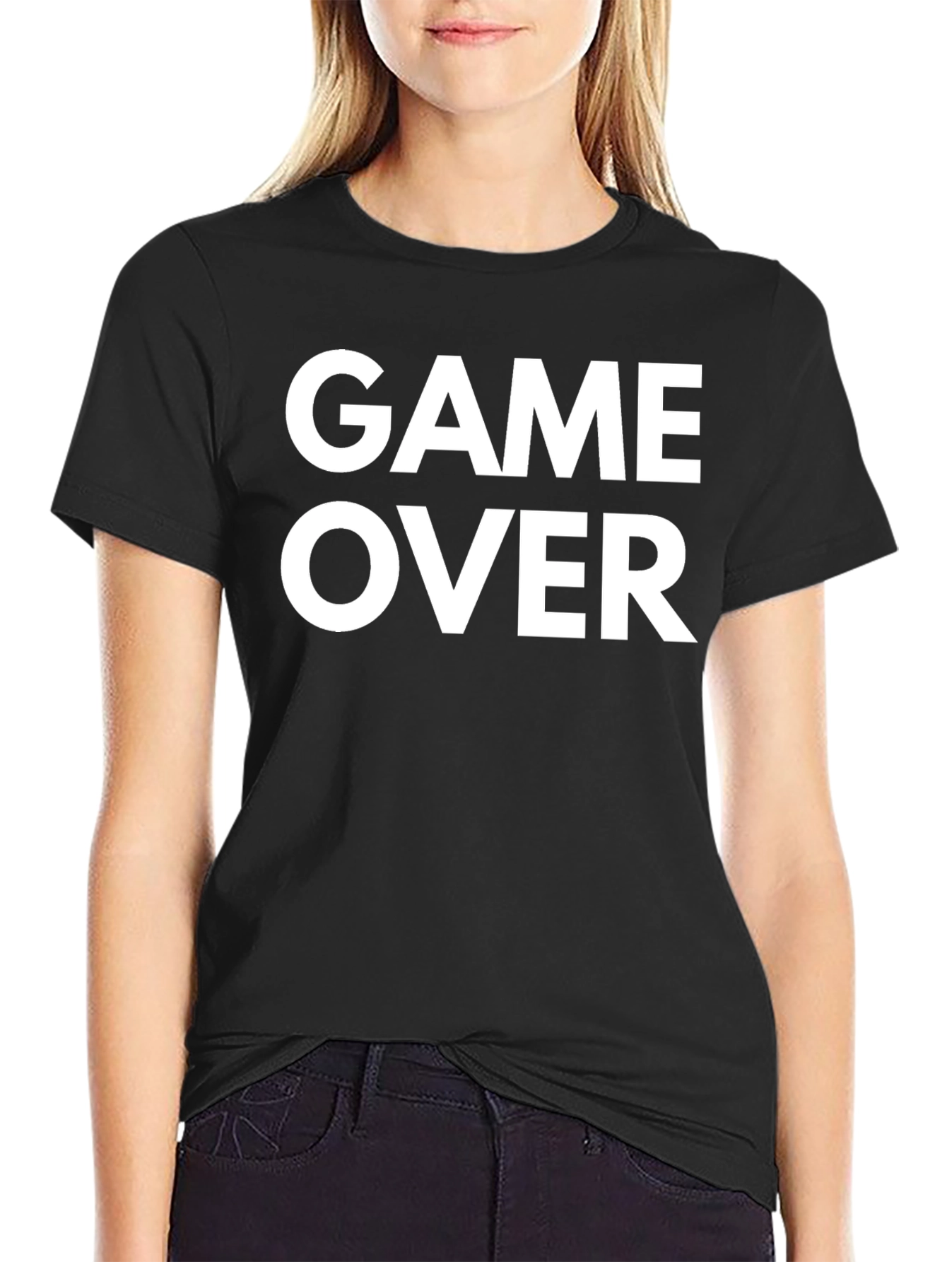 Game Over Black Graphic Tee