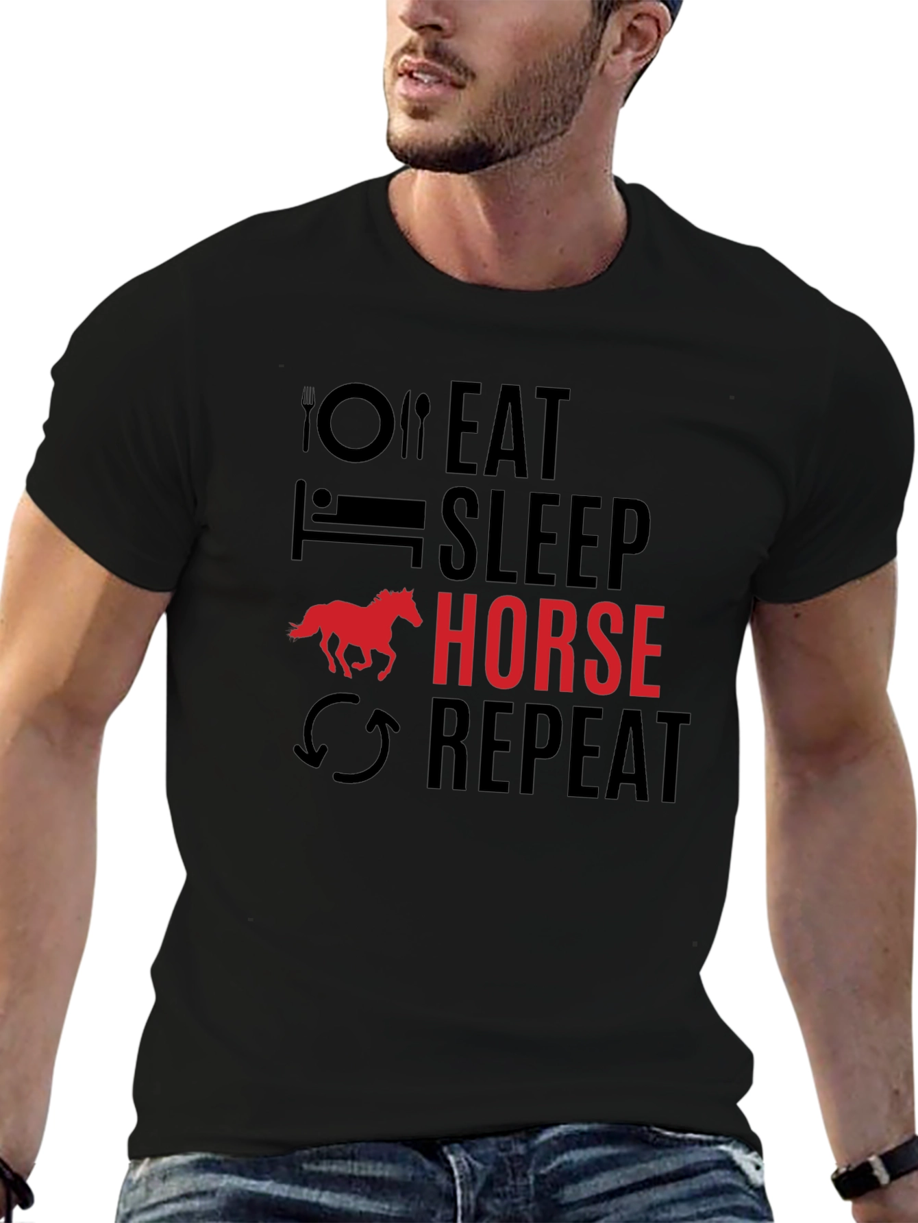 Eat Sleep Horse Repeat T-Shirt