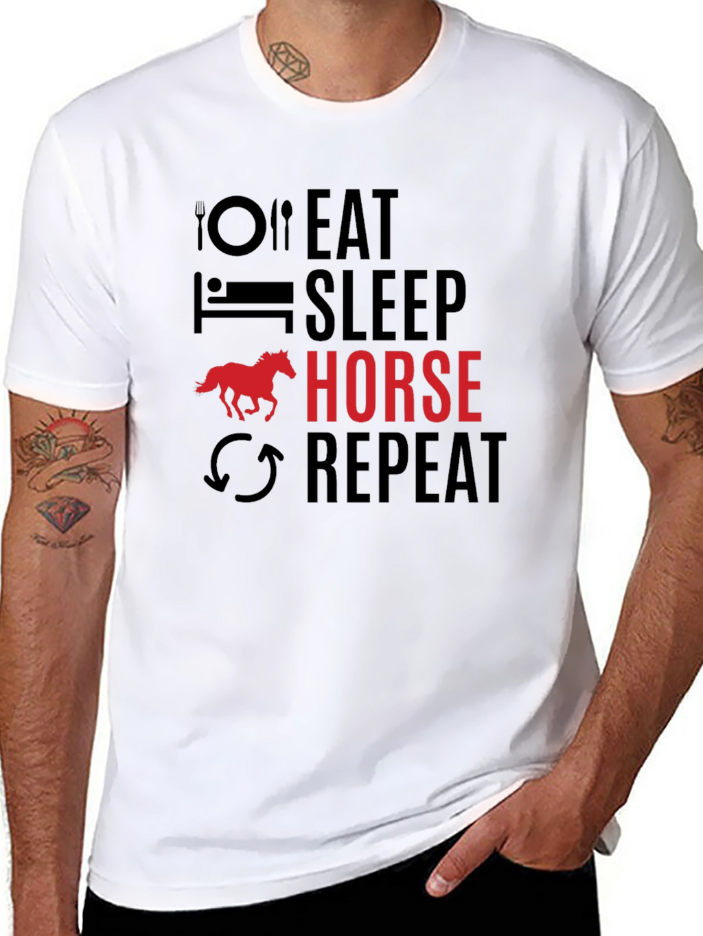 Eat Sleep Horse Repeat T-Shirt
