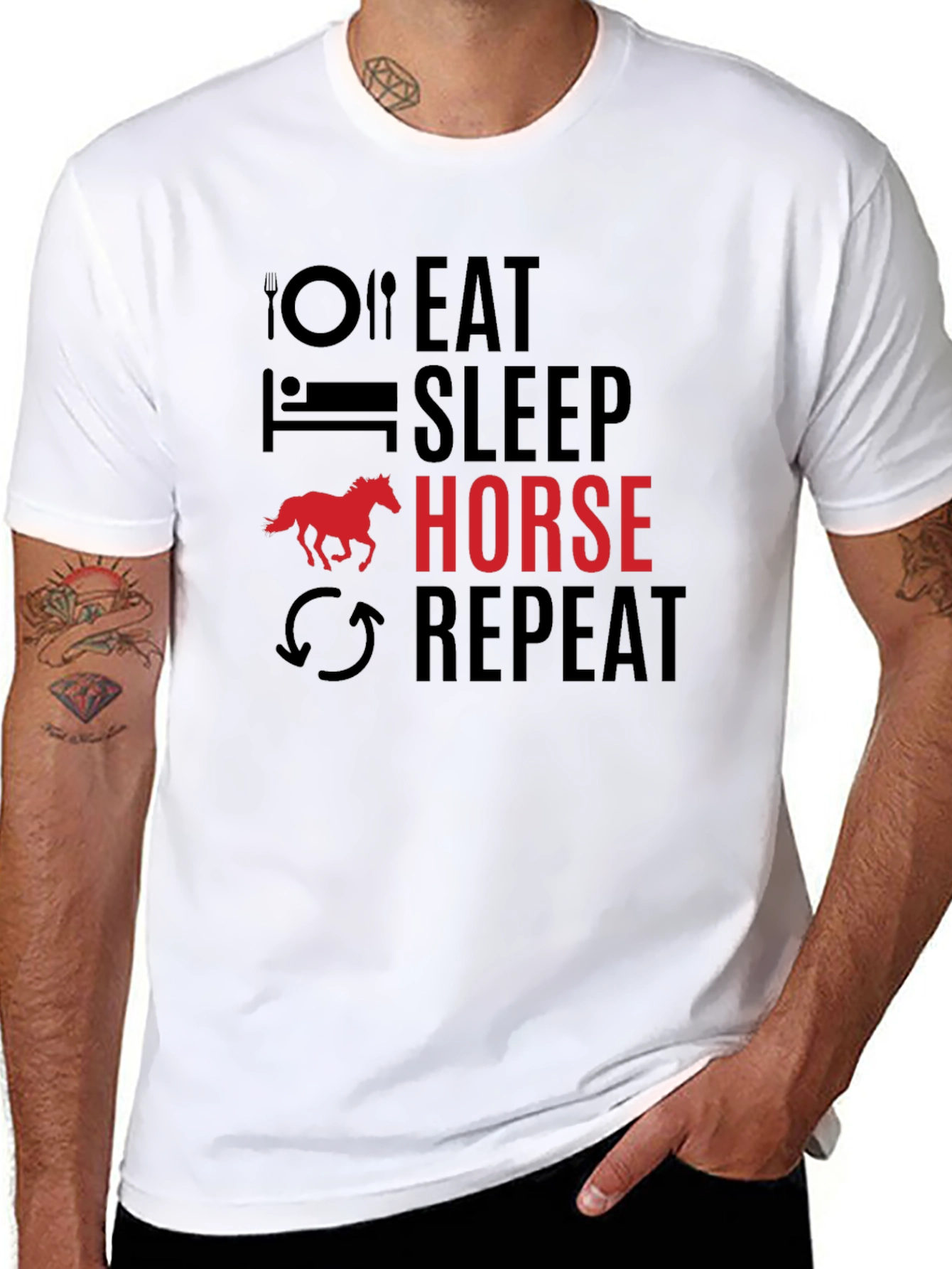 Eat Sleep Horse Repeat T-Shirt