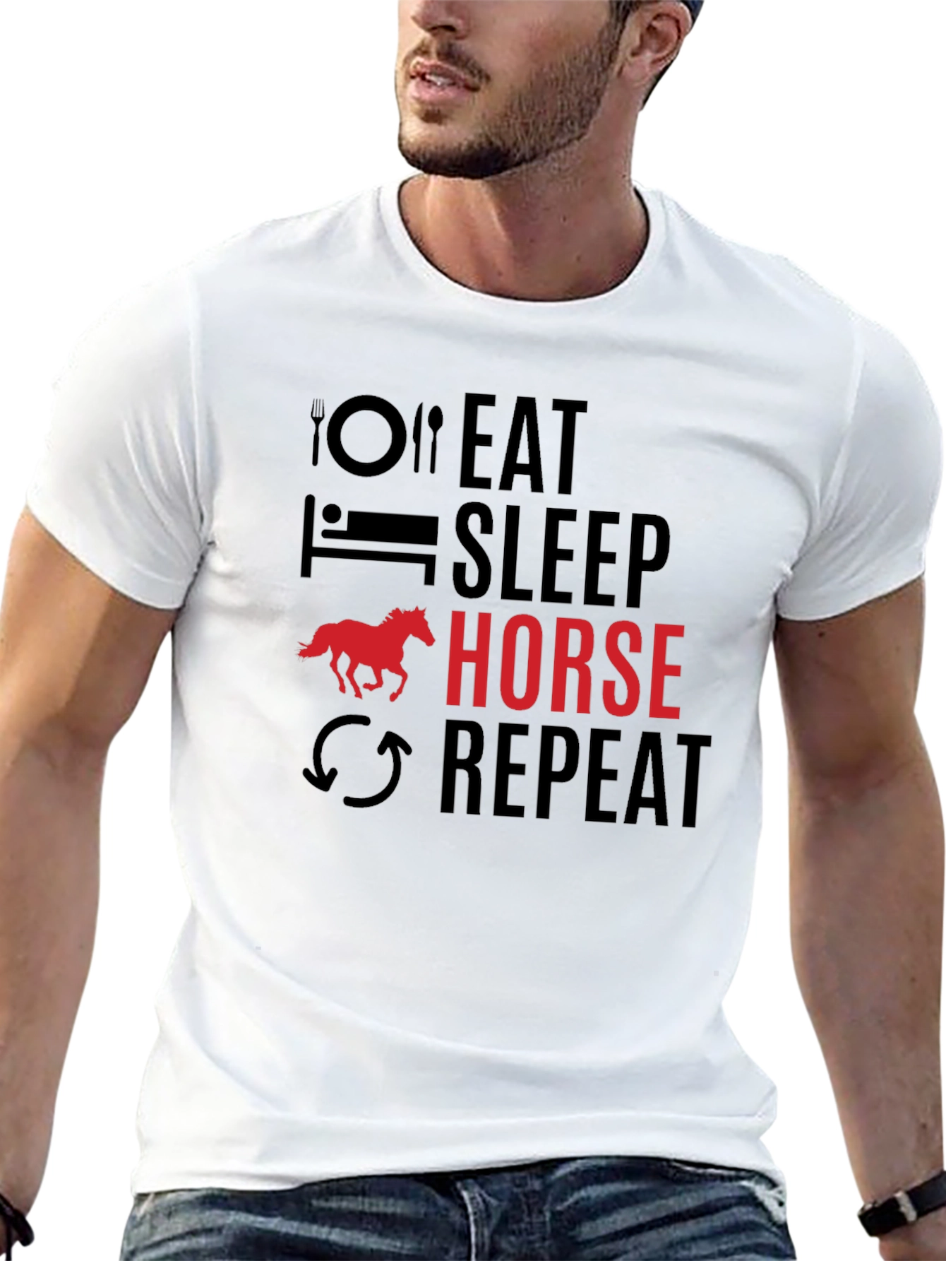 Eat Sleep Horse Repeat T-Shirt