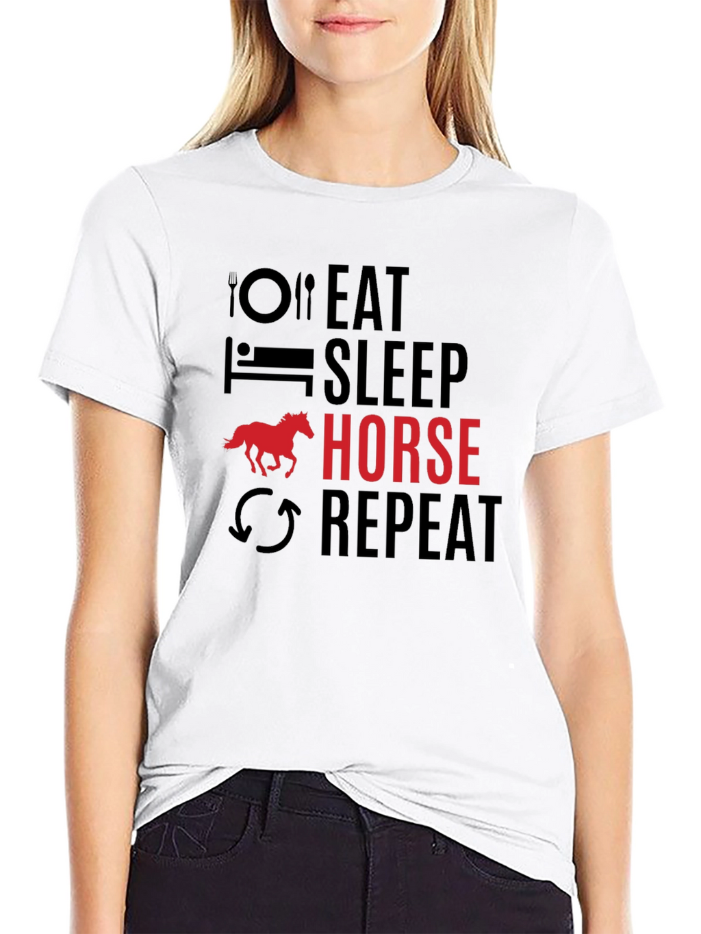 Eat Sleep Horse Repeat T-Shirt