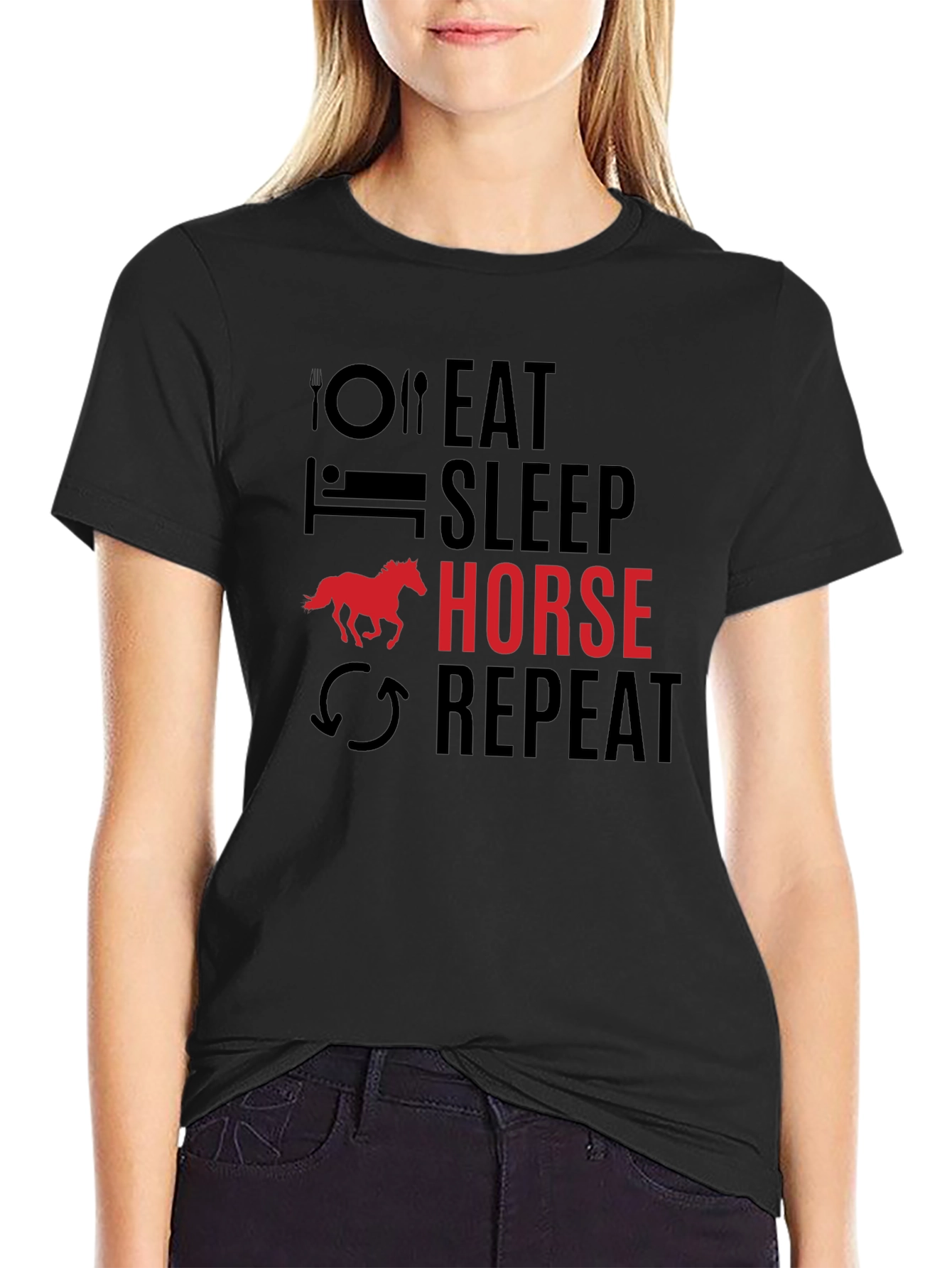 Eat Sleep Horse Repeat T-Shirt
