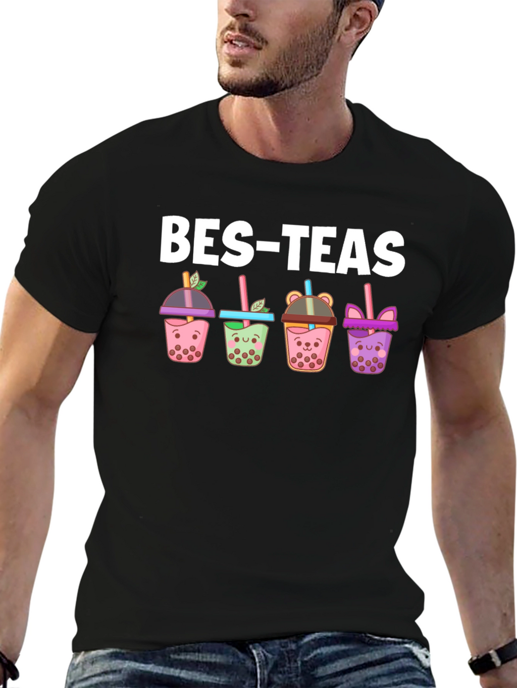 Bes-Teas Bubble Tea Graphic T-Shirt