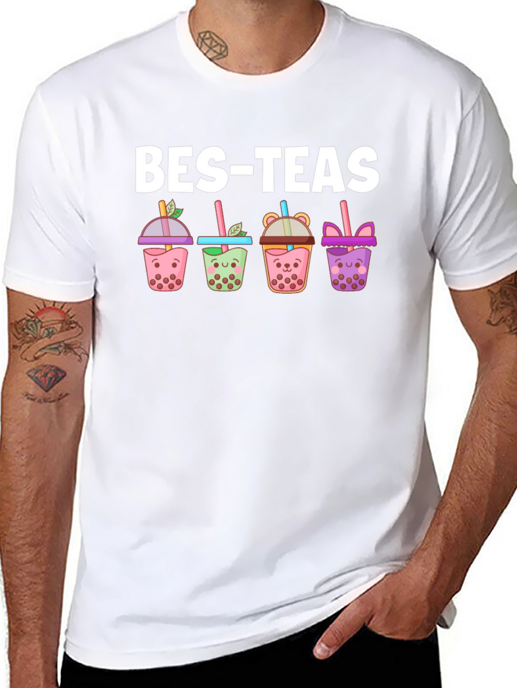 Bes-Teas Bubble Tea Graphic T-Shirt