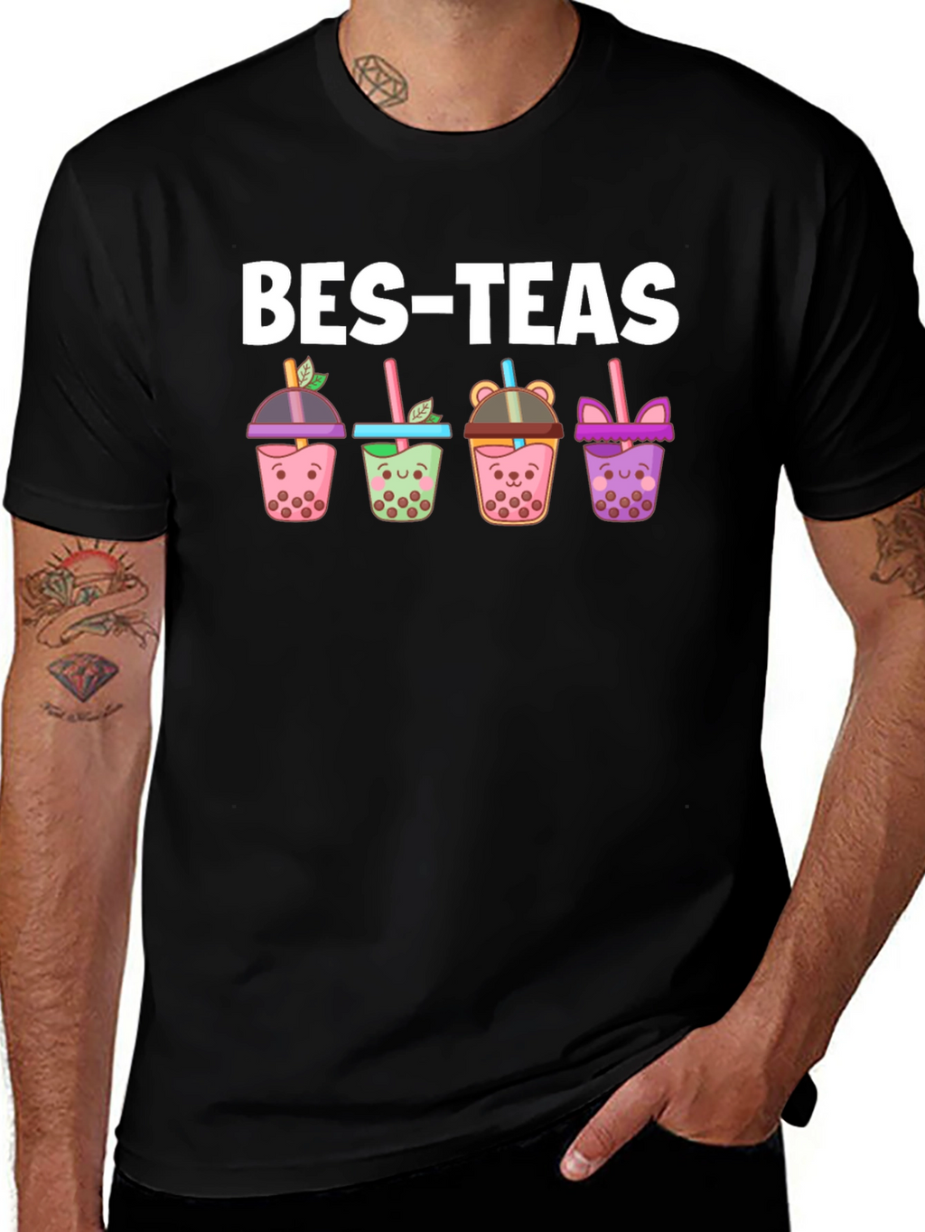Bes-Teas Bubble Tea Graphic T-Shirt