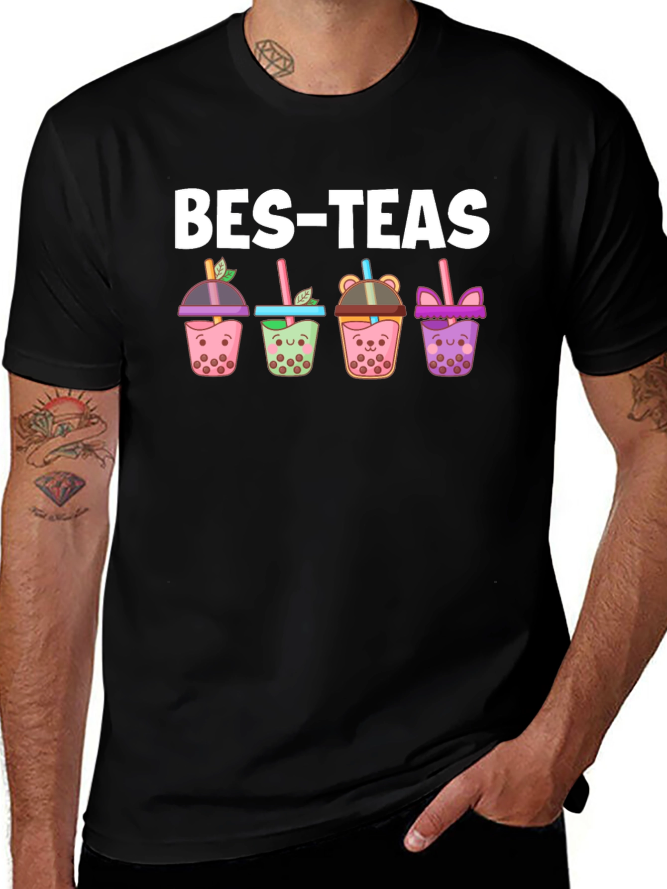 Bes-Teas Bubble Tea Graphic T-Shirt