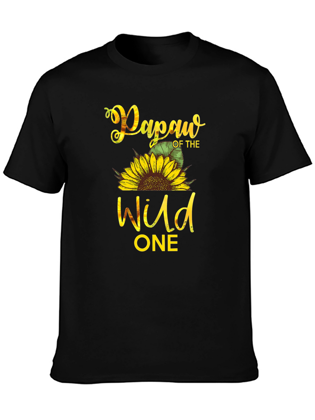 Papaw of the Wild One Sunflower T-Shirt